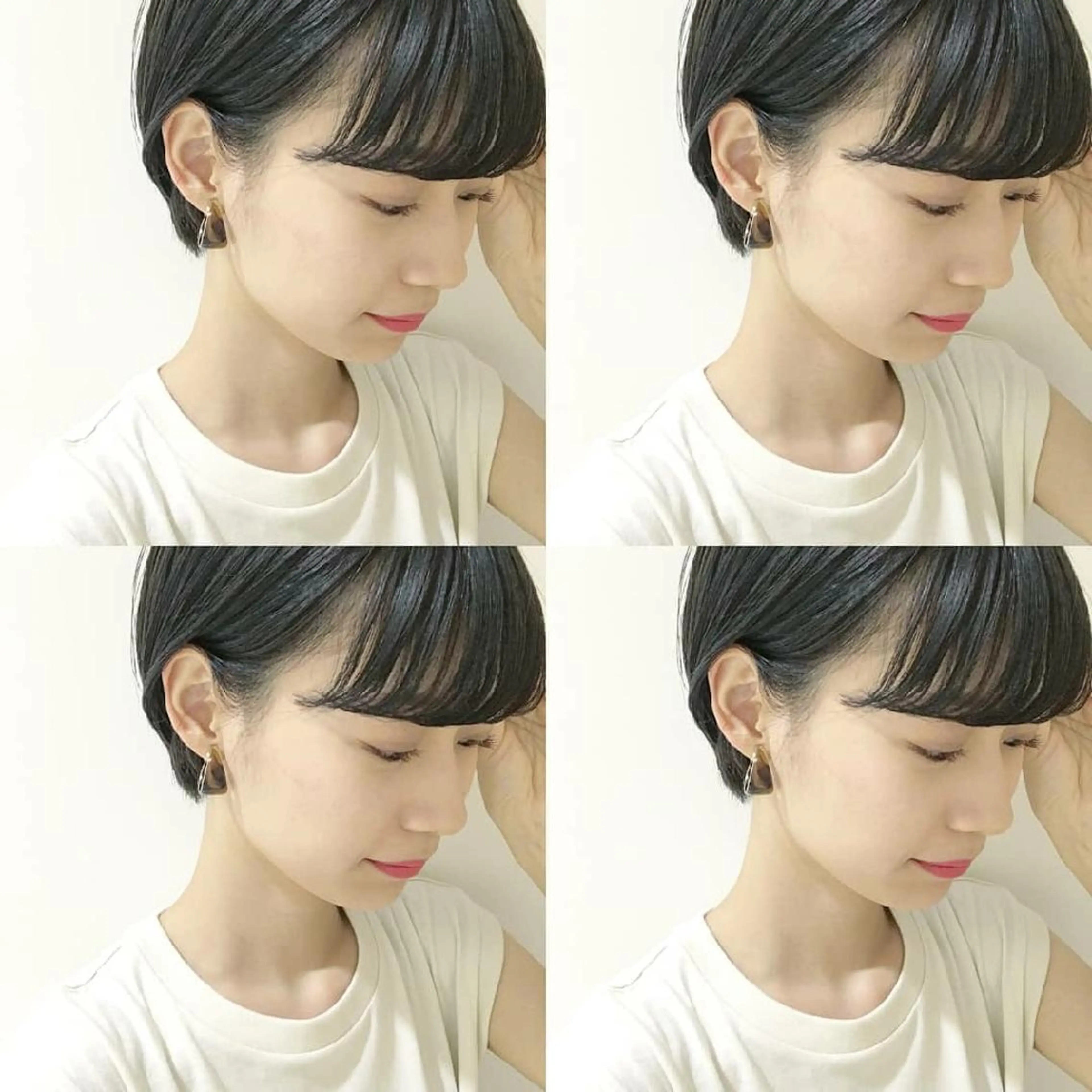 ショート カラー ショートヘア iplus まつげ、眉毛、耳つぼのマツエク・マツパデザイン