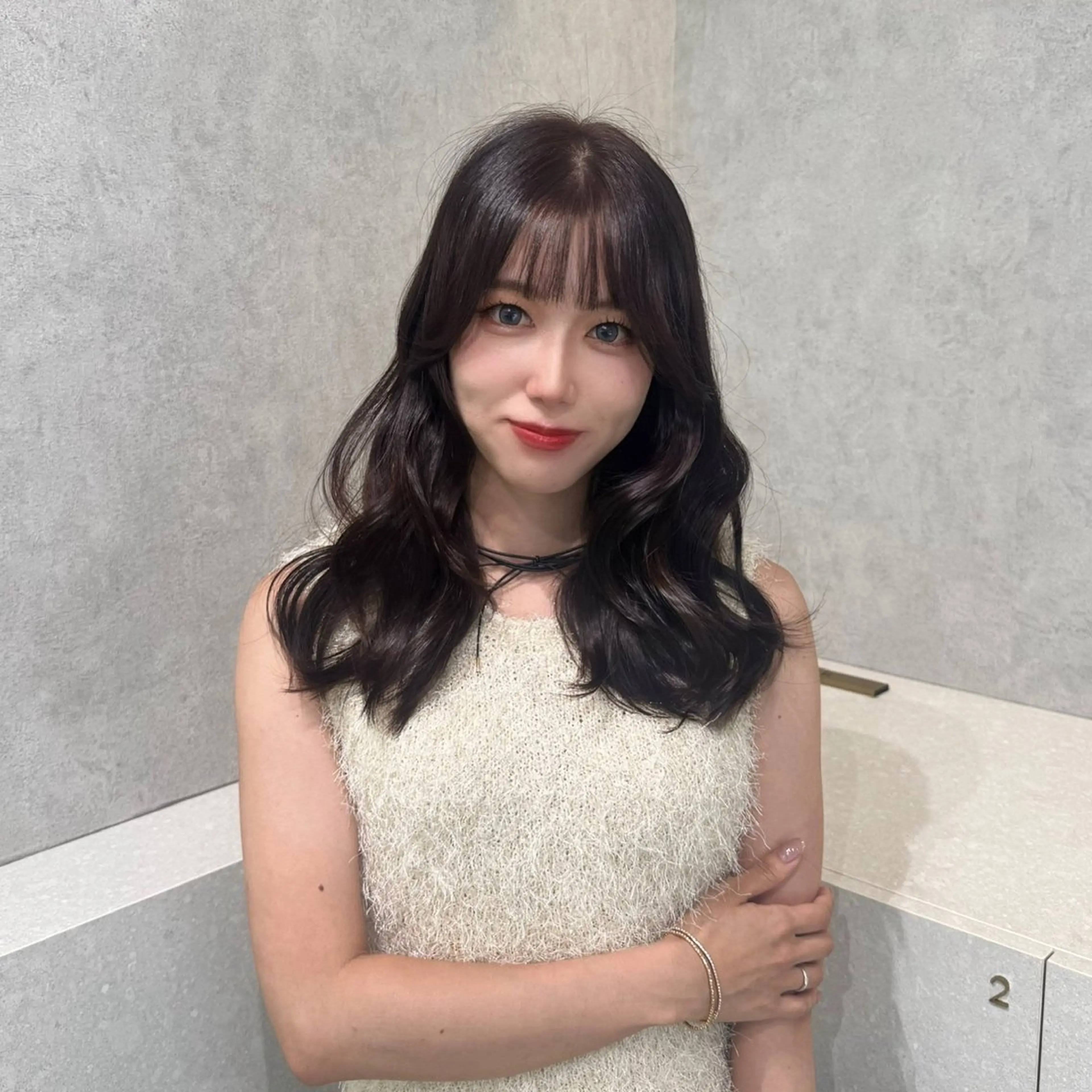 ロング カラー カット ヘアカラー トリートメント 🩷渋谷/韓国/レイ ヤー/透明感Sayaのヘアスタイル