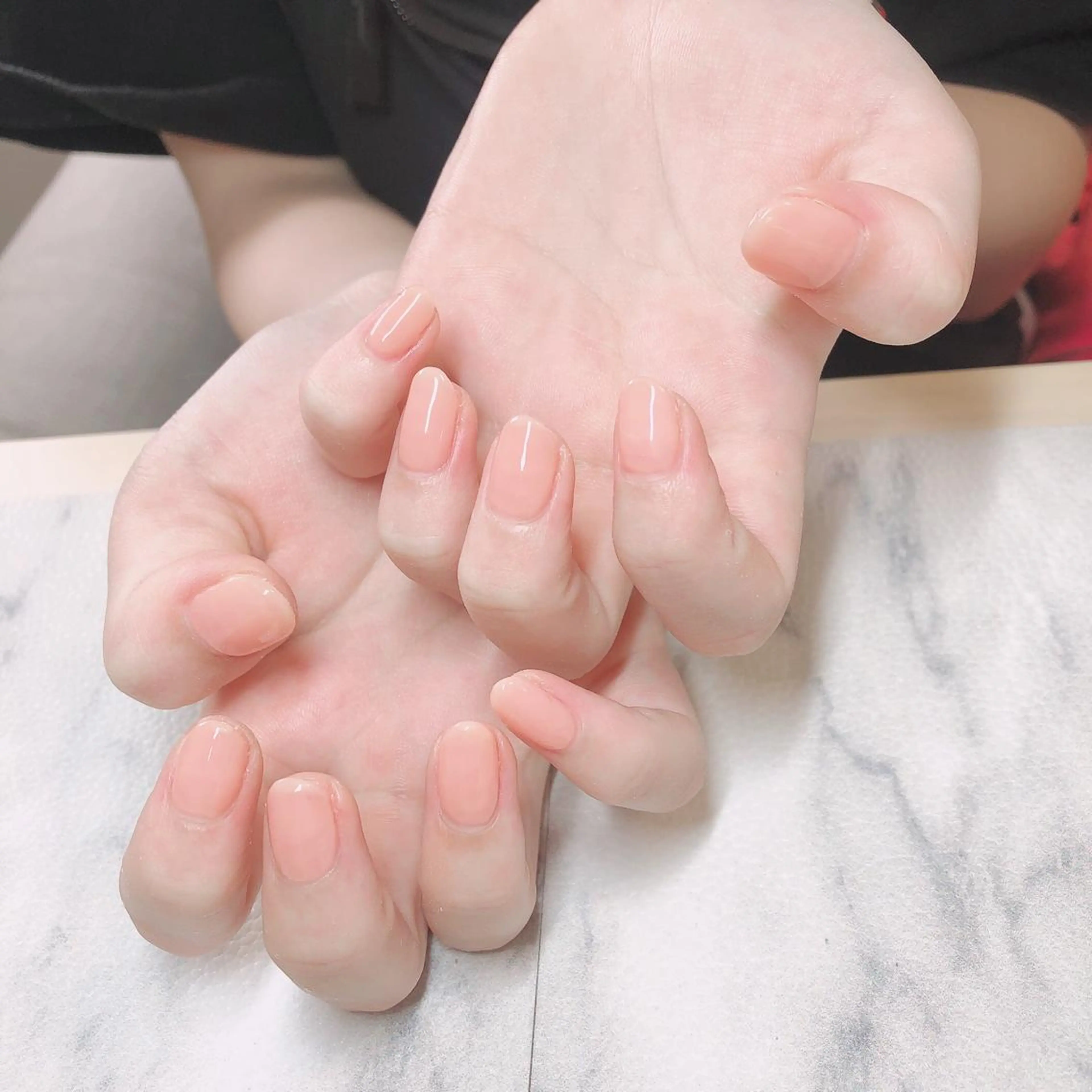 ネイル ワンカラーネイル 結城 怜菜のネイルデザイン