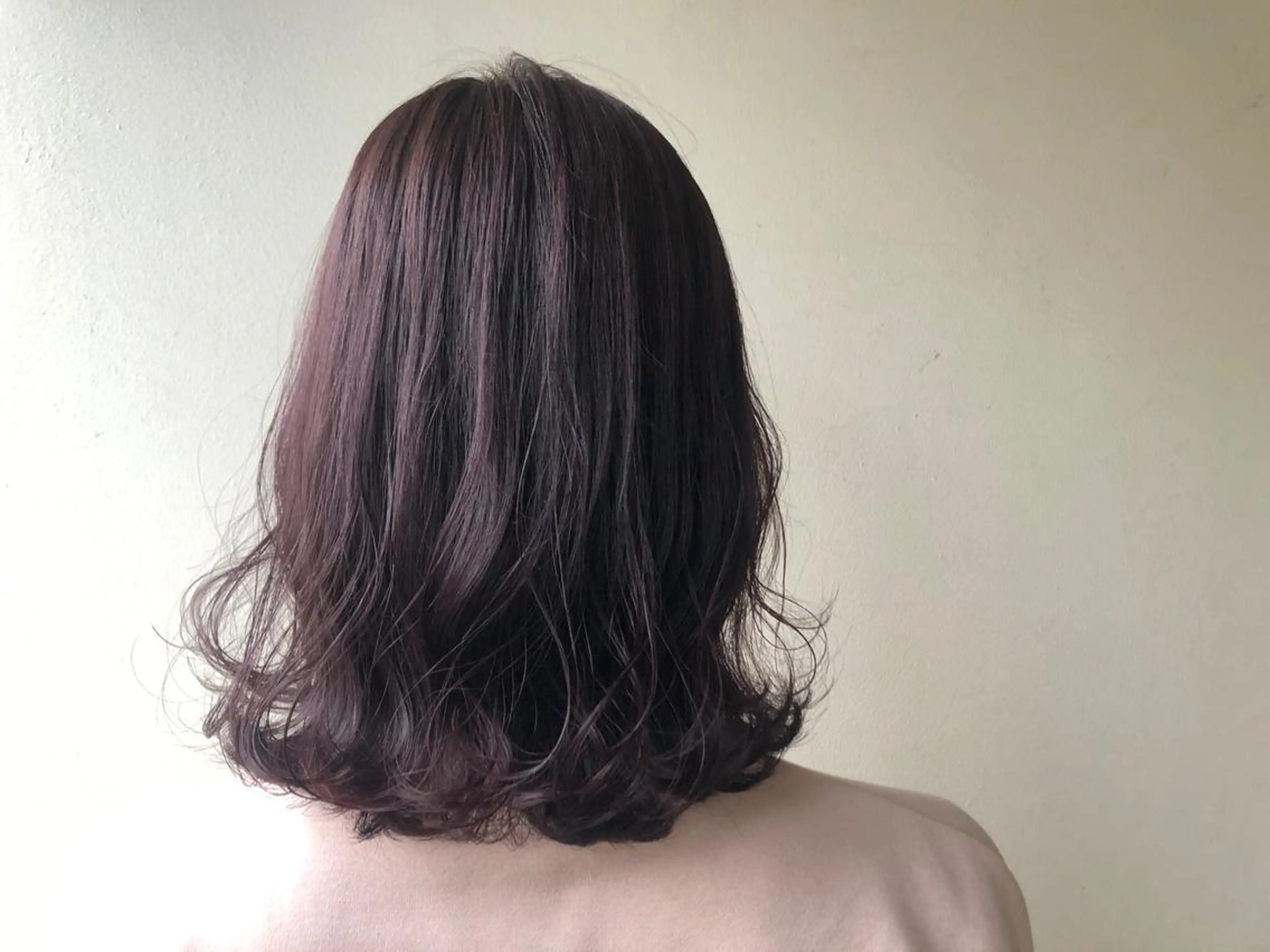 ミディアム カット ヘアカラー 縮毛矯正 トリートメント 🌻韓国風ヘア🌻 ✨🌷ナナコ🌷のヘアスタイル