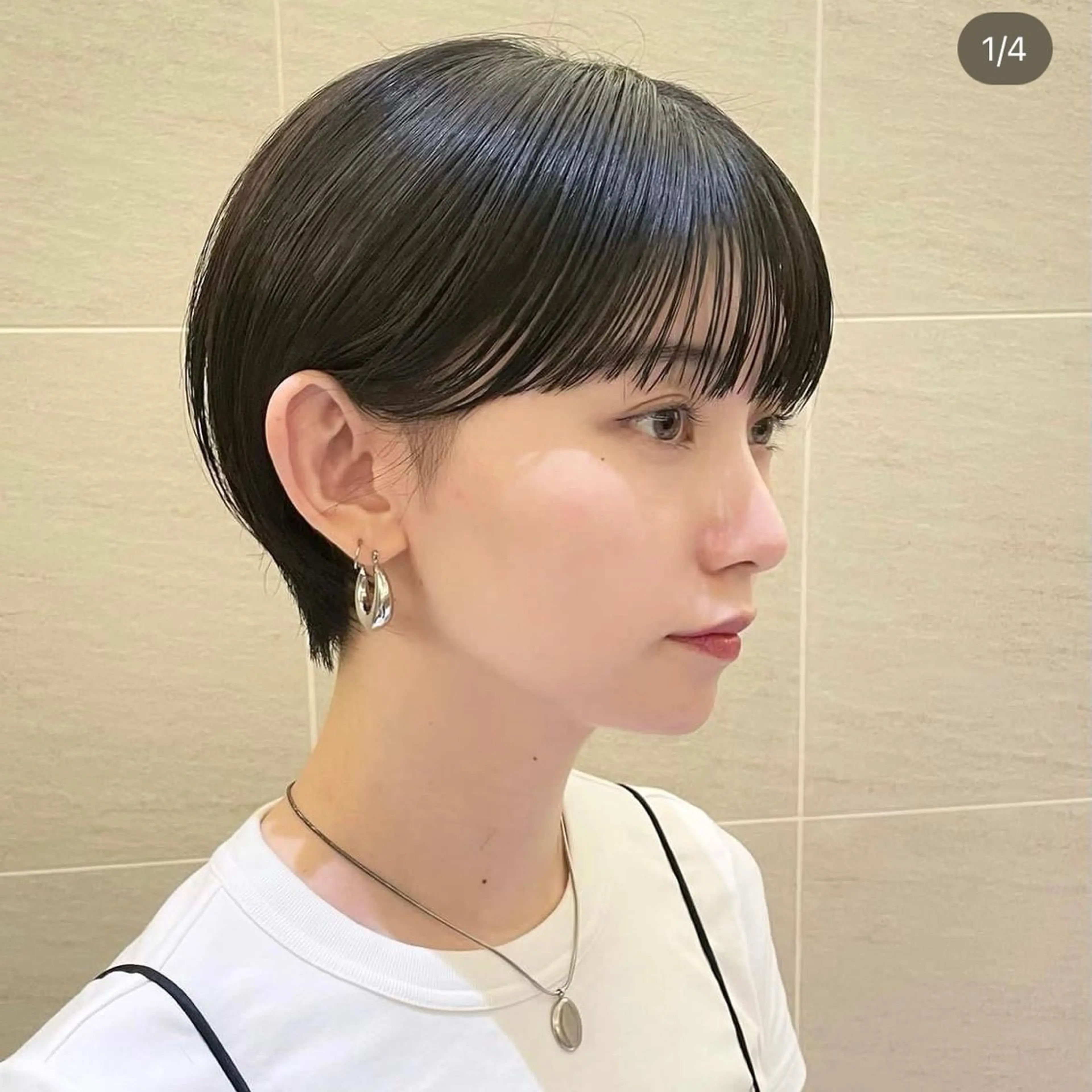 ショート 縮毛矯正、髪質改善 肘以上無料のヘアスタイル