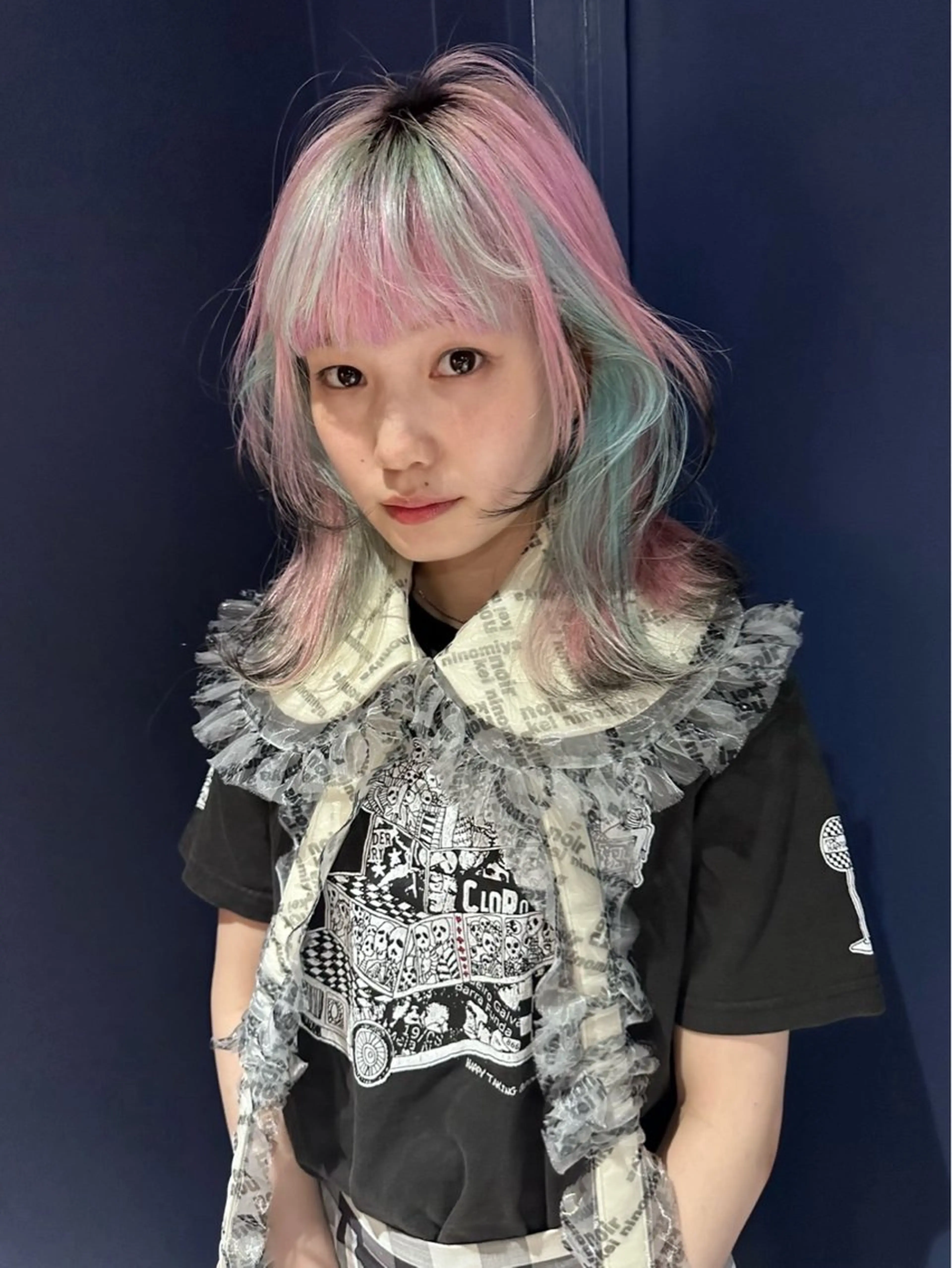 カラー airi໒꒱·゚ /デザインカラーのヘアスタイル