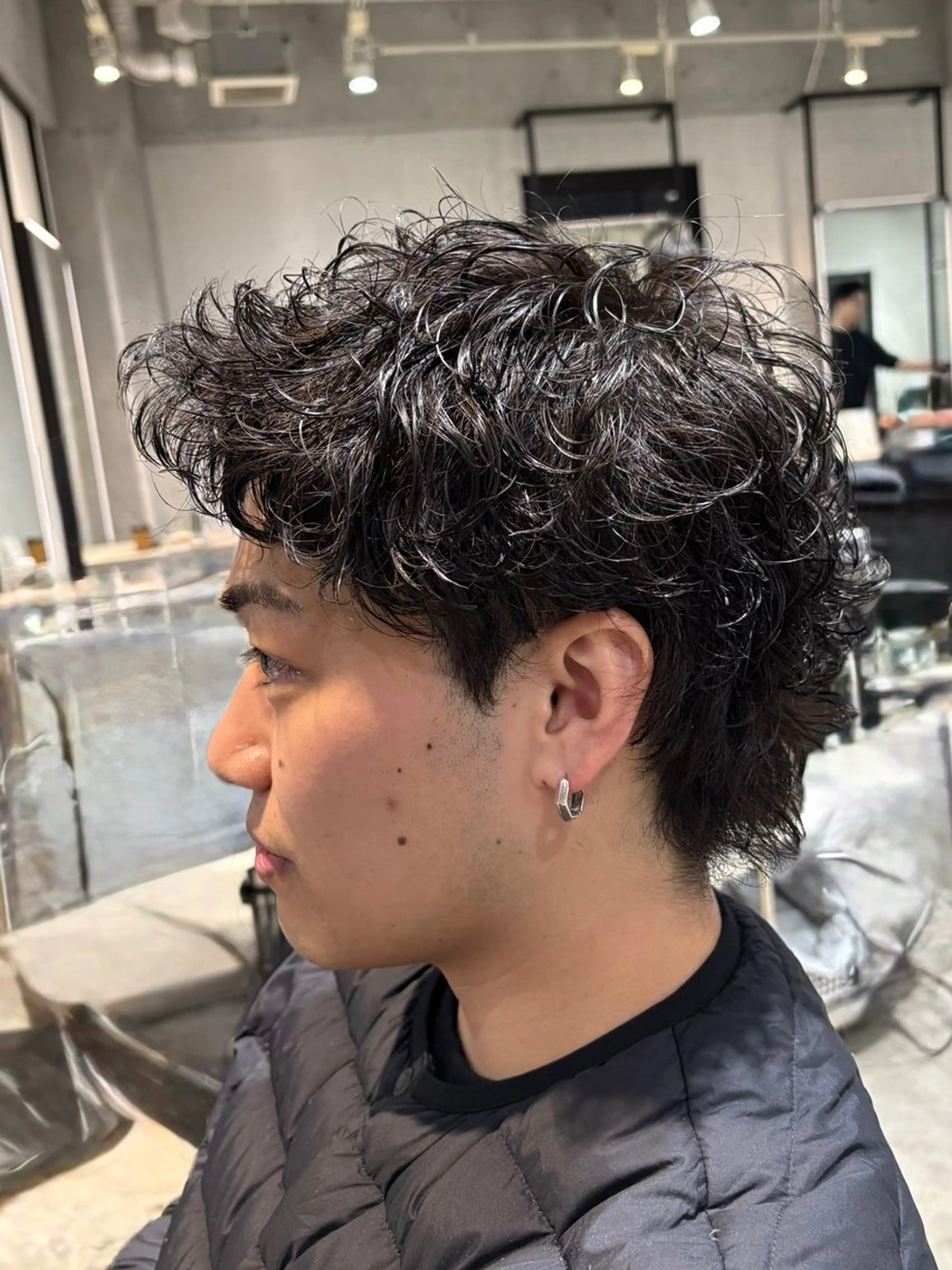 パーマ メンズ メンズブリーチ ダウンパーマ フェードカット メンズ韓国風 メンズパーマ カット パーマ トリートメント メンズカット松戸/韓 国/メンズパーマ航太のヘアスタイル