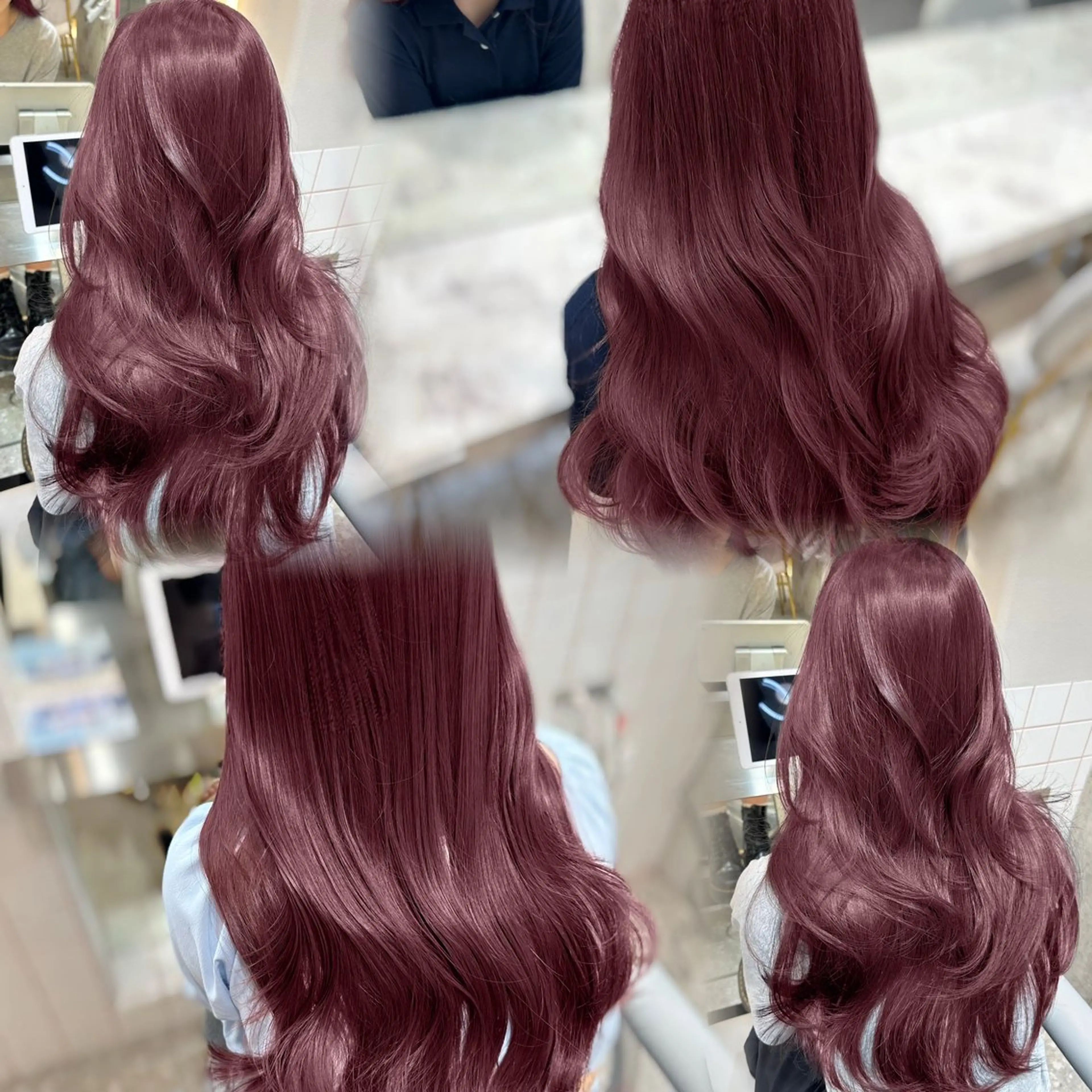 セミロング カラー ブリーチ ブリーチなしカラー カット ヘアカラー 縮毛矯正 トリートメント 新宿/韓国風レイヤー 髪質改善/渋谷直樹のヘアスタイル