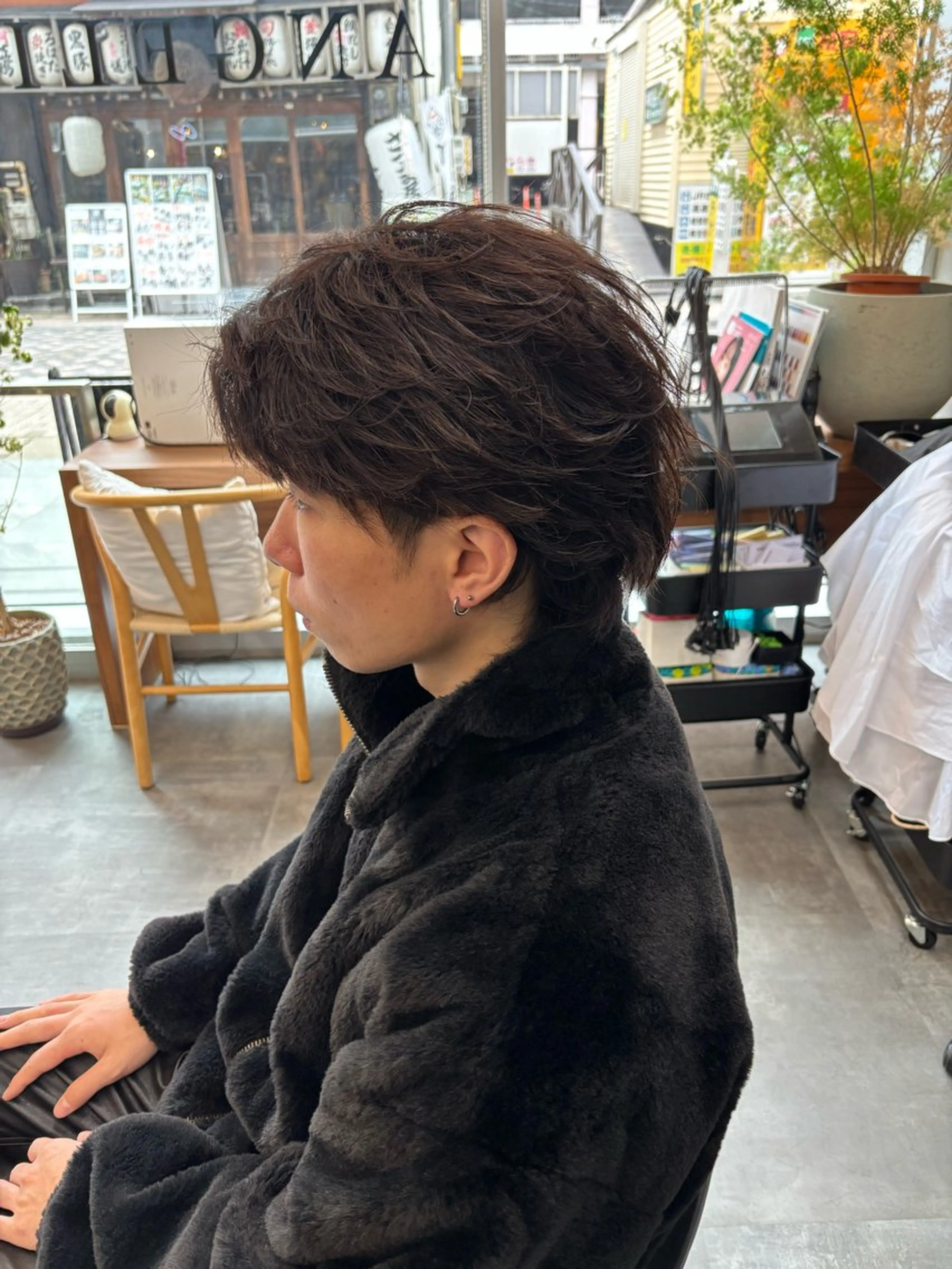 ショート メンズ カット パーマ 鹿児島 TSUBASAのヘアスタイル