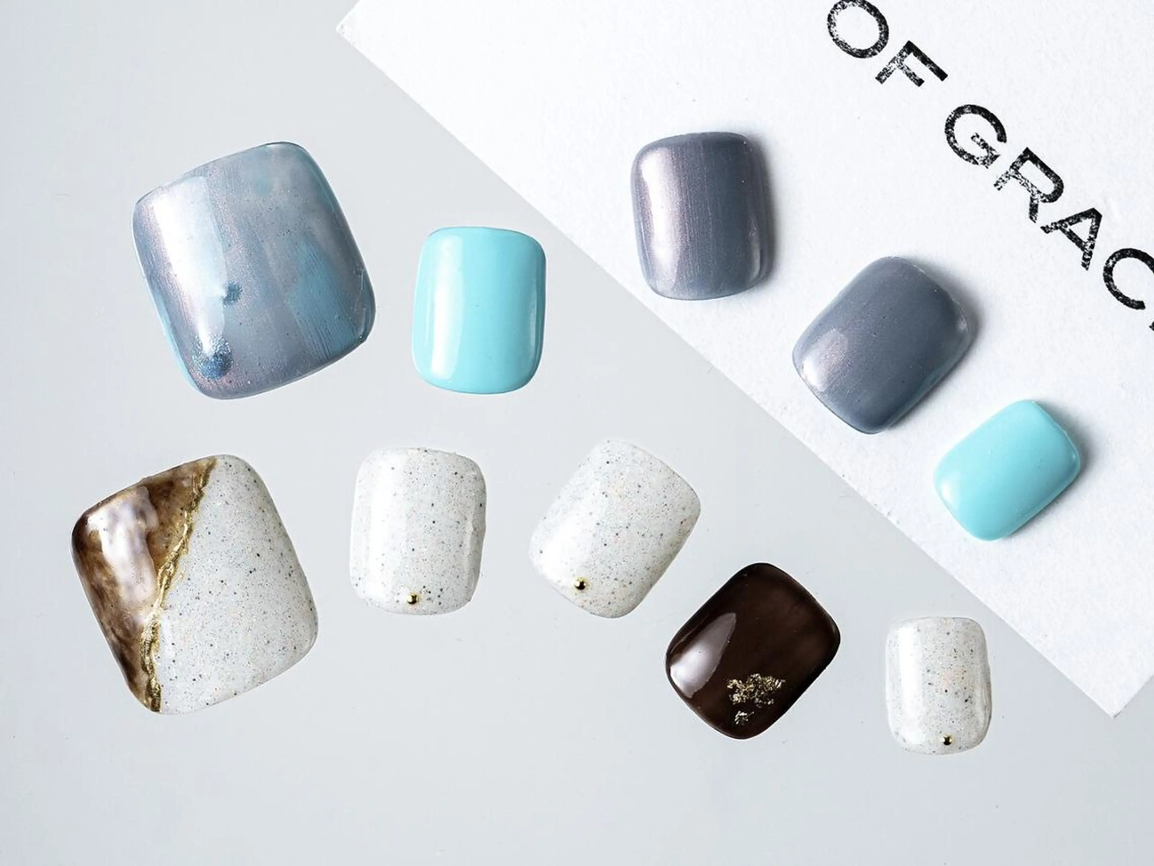 ネイル フットネイル 沓間 杏果のネイルデザイン