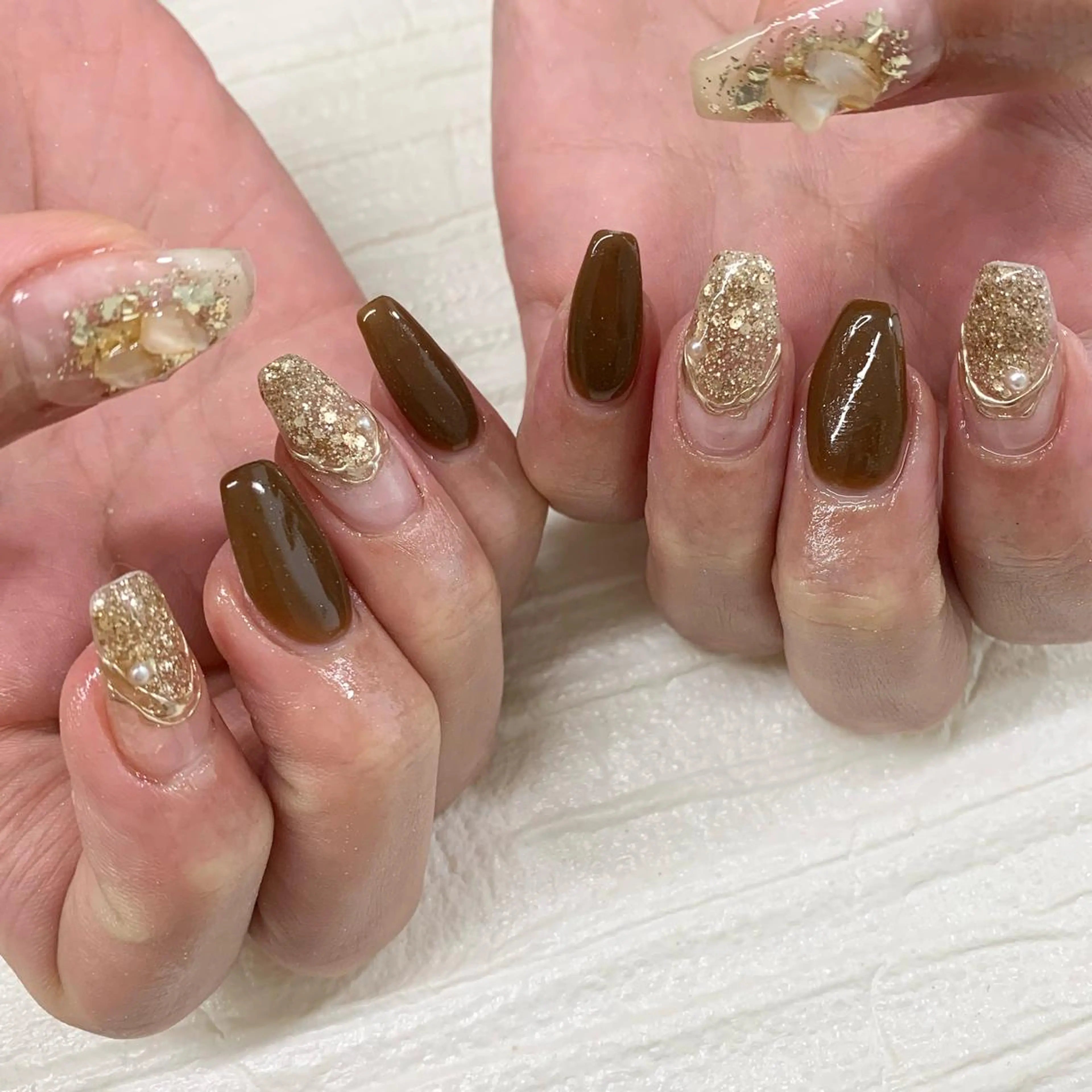 ネイル アイブロウ アートネイル ニュアンスネイル pu muのネイルデザイン