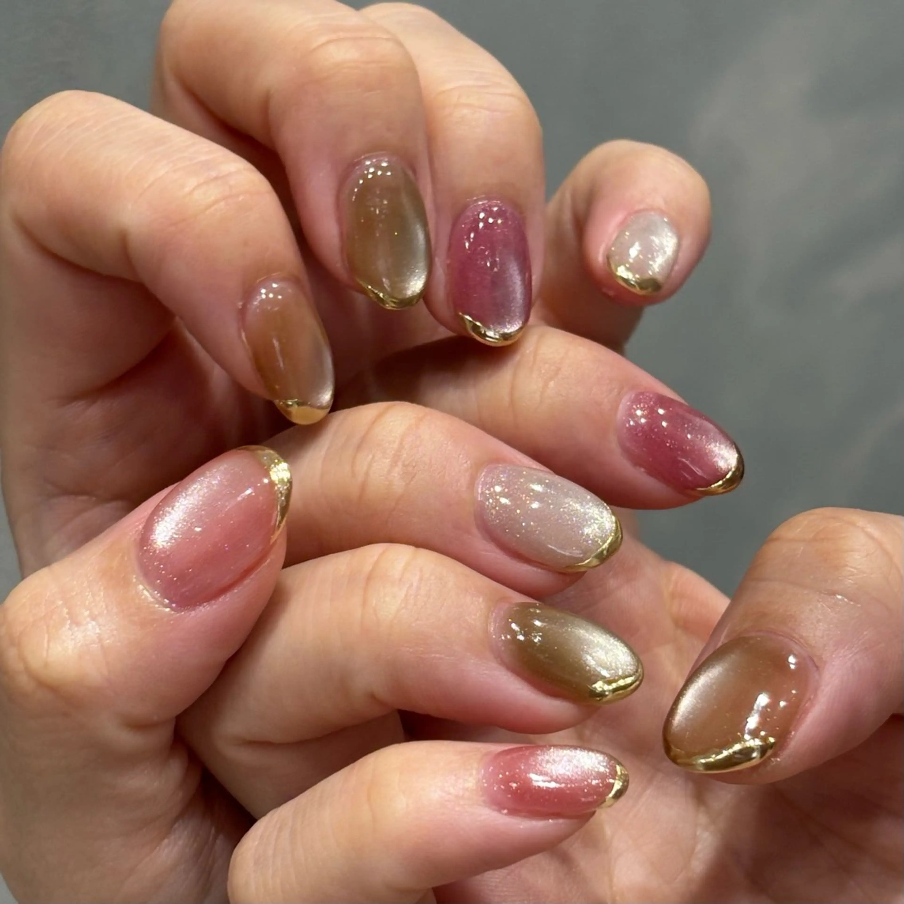 ネイル フレンチネイル ミラーネイル ハンドネイル N° nail_ fuyukaのネイルデザイン