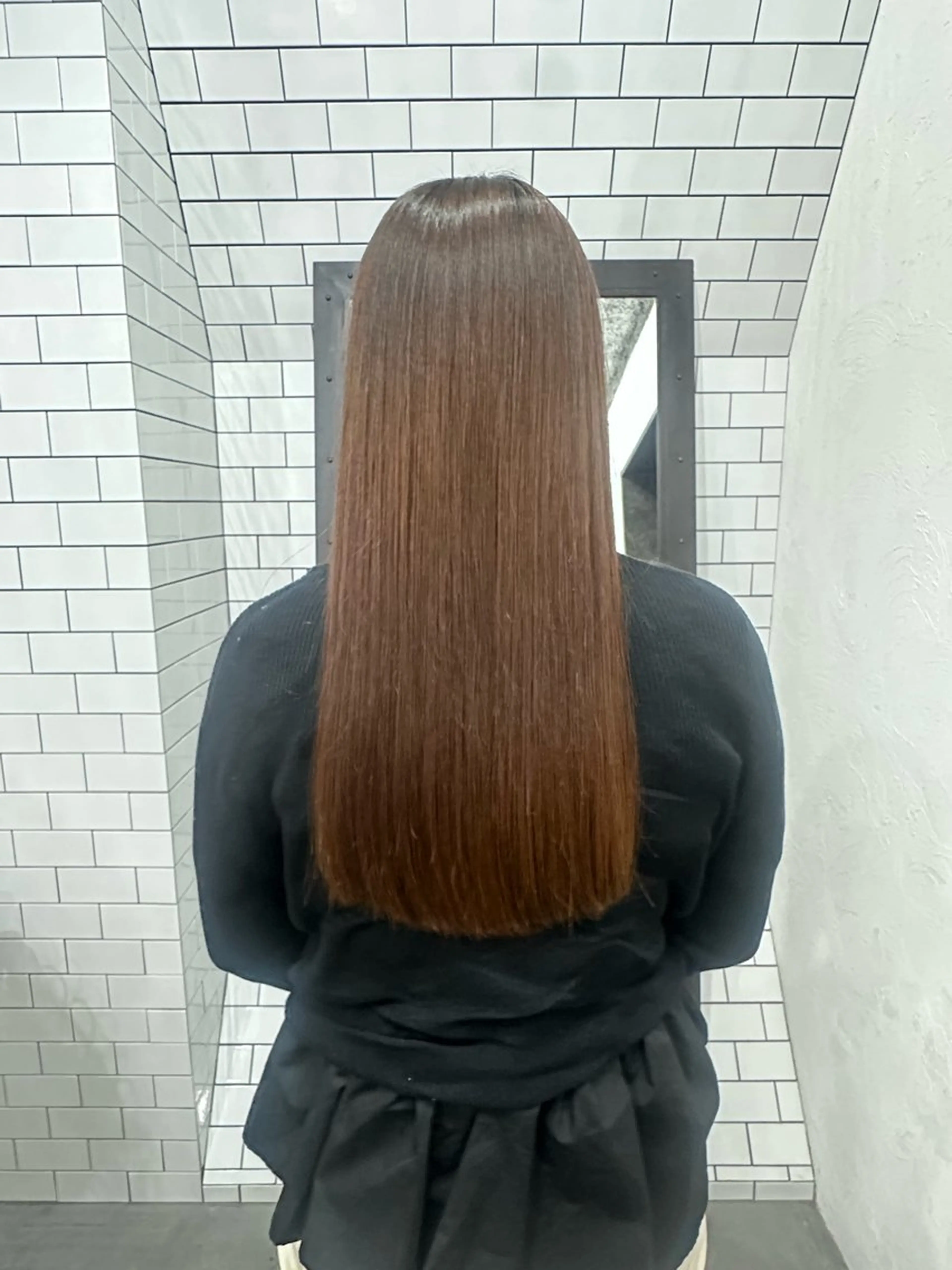 ロング カット 縮毛矯正 トリートメント 妙見 知洋のヘアスタイル