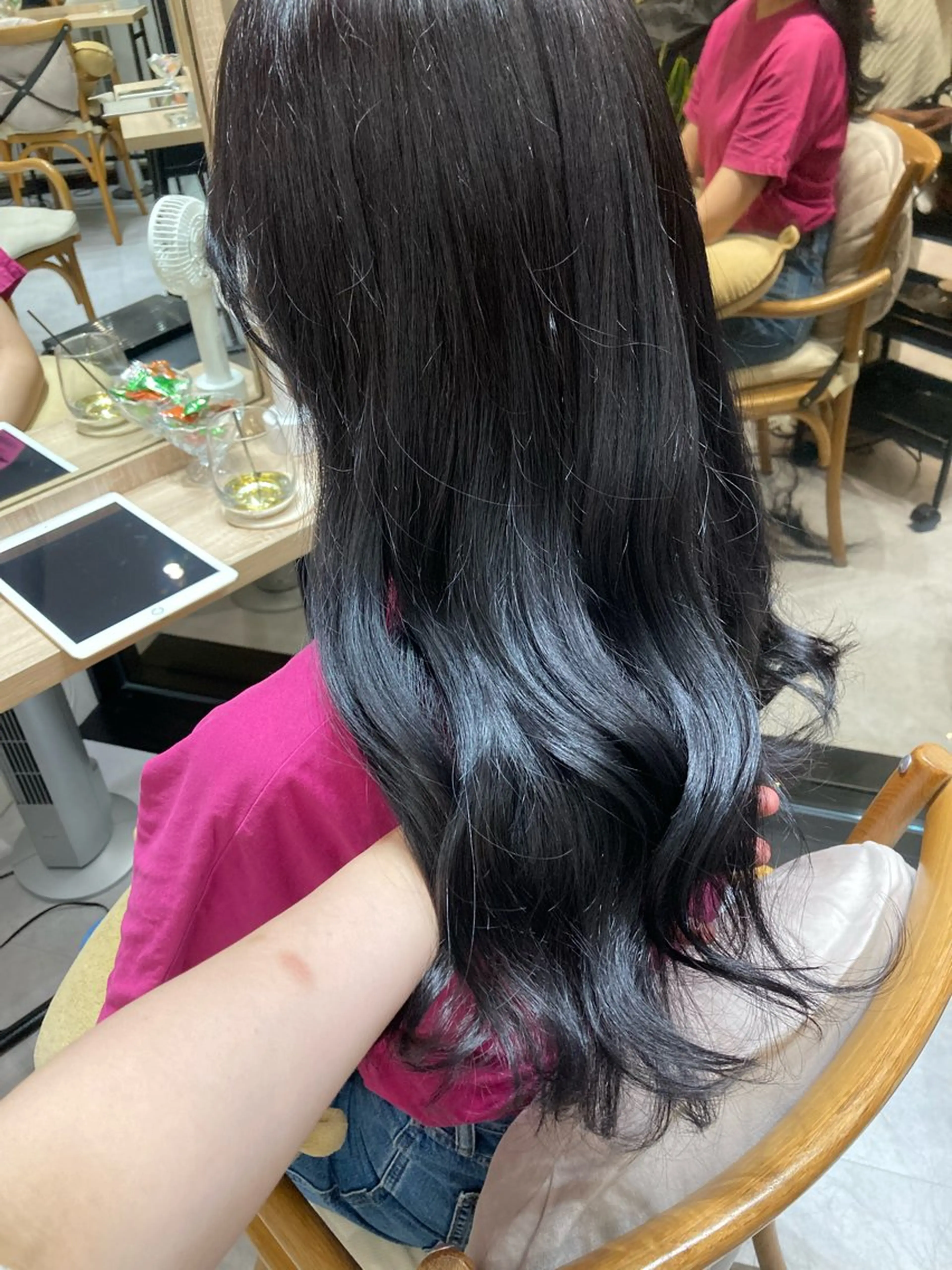 ロング カット ヘアカラー トリートメント ✨色持ちの良い艶 カラー✨蟹江真世のヘアスタイル