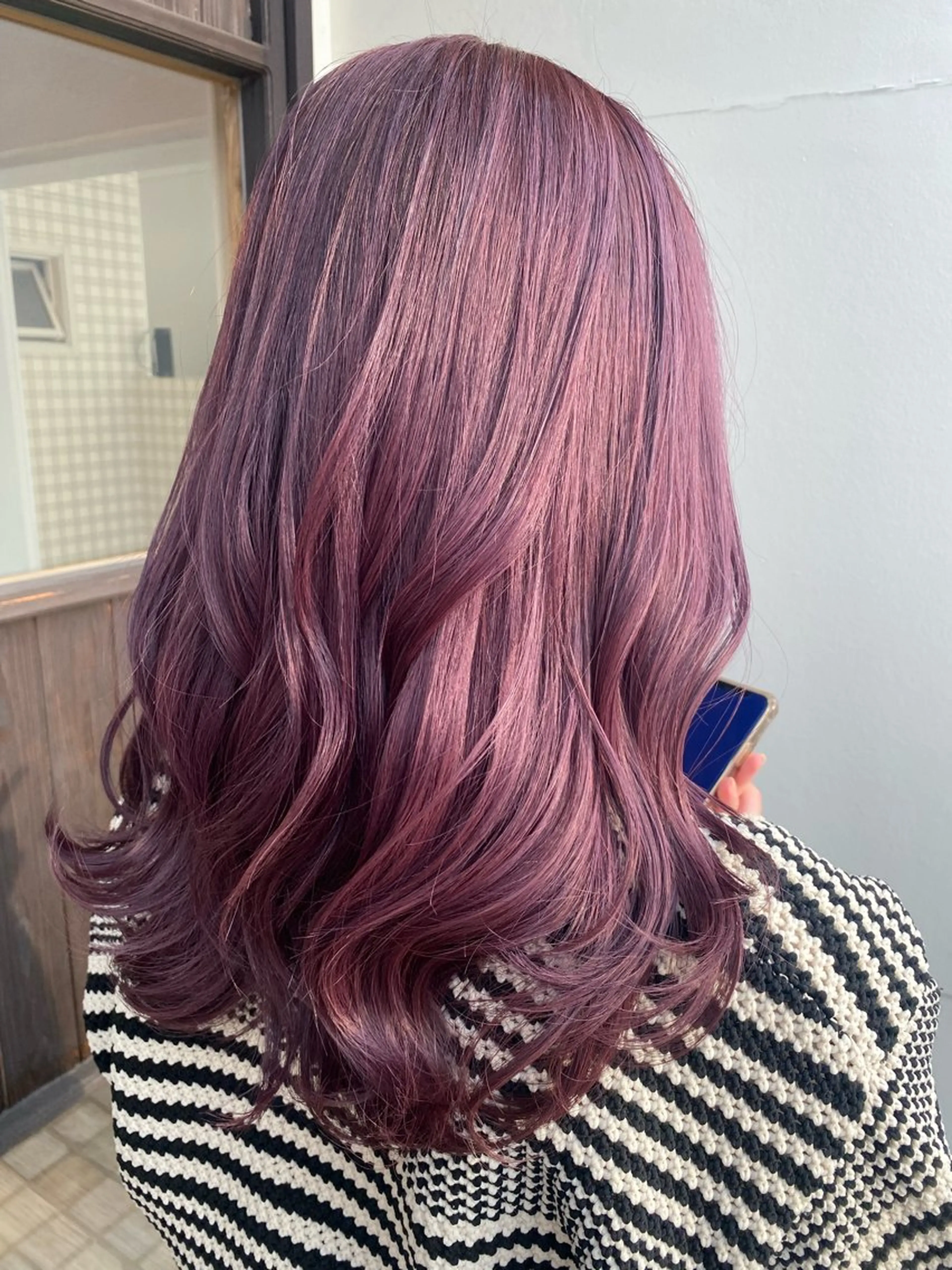 セミロング カラー ブリーチ パープルカラー ◤ Jammin.◢ Mizuho.のヘアスタイル