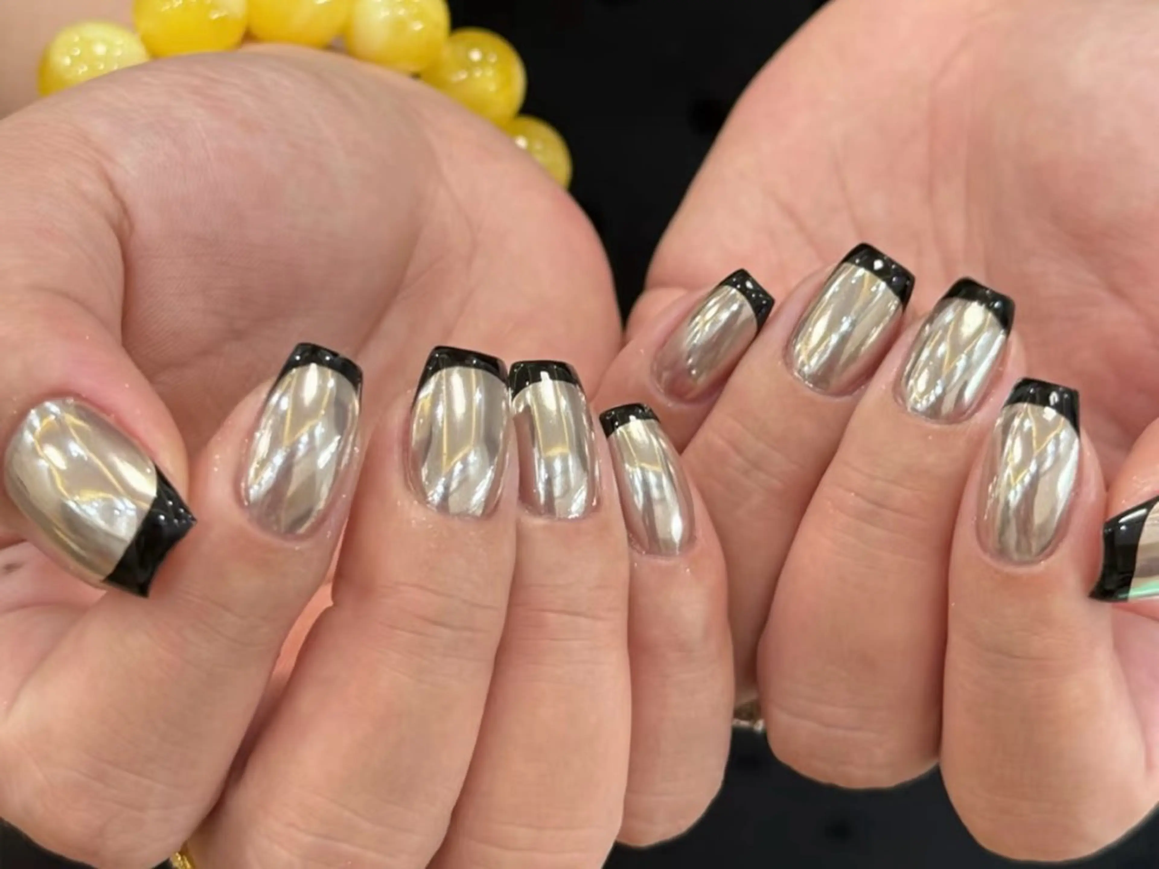 ネイル オーロラネイル チークネイル 長さ出し フットネイル フレンチネイル ハンドネイル ハンドケア J&C Nail Salon吉祥寺所属・Yu  Ki ネイルのネイルデザイン