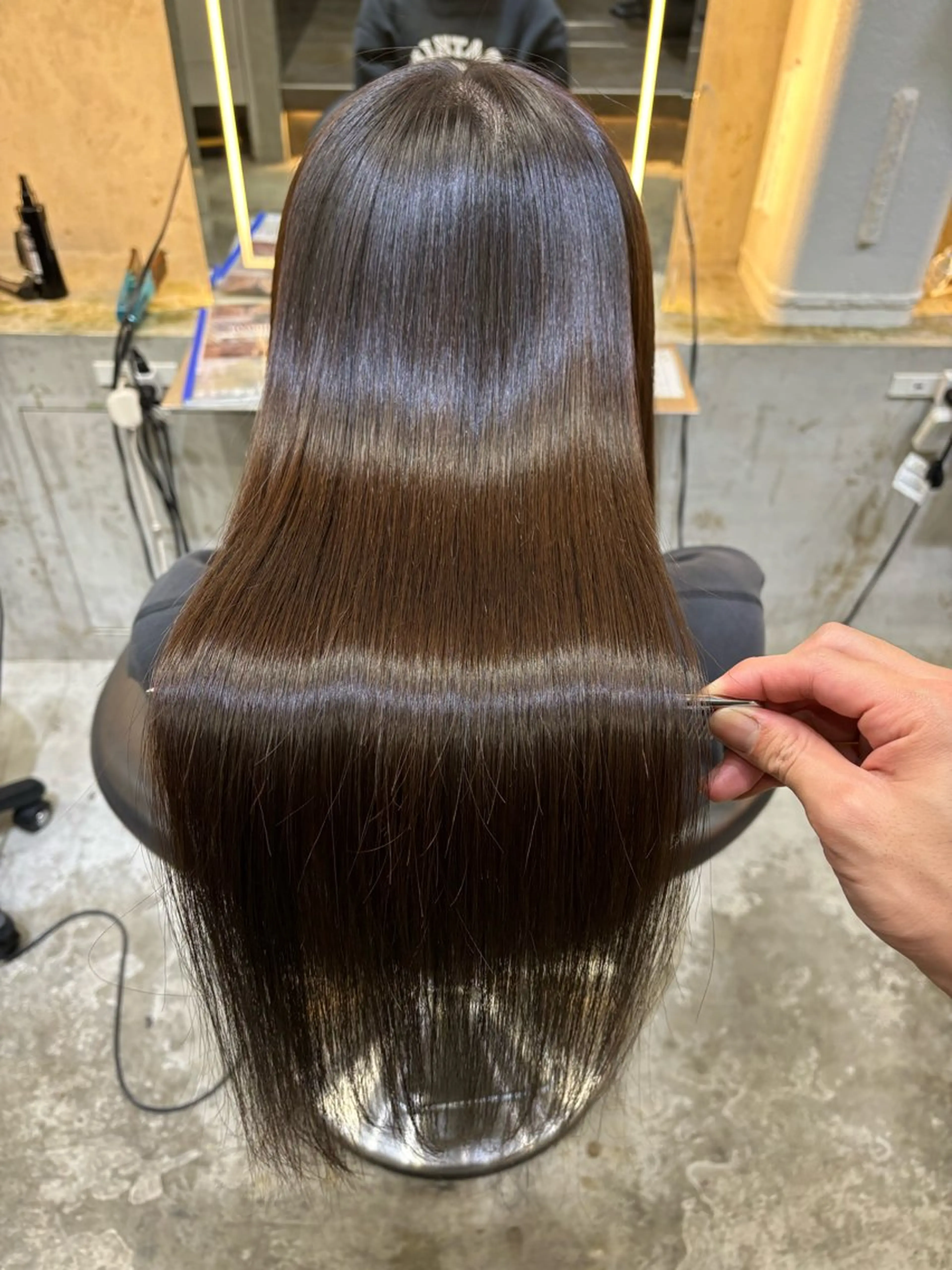 ロング 縮毛矯正 Lond表参道店所属・うる艶縮毛カラー✨ たいよう☀️のヘアスタイル