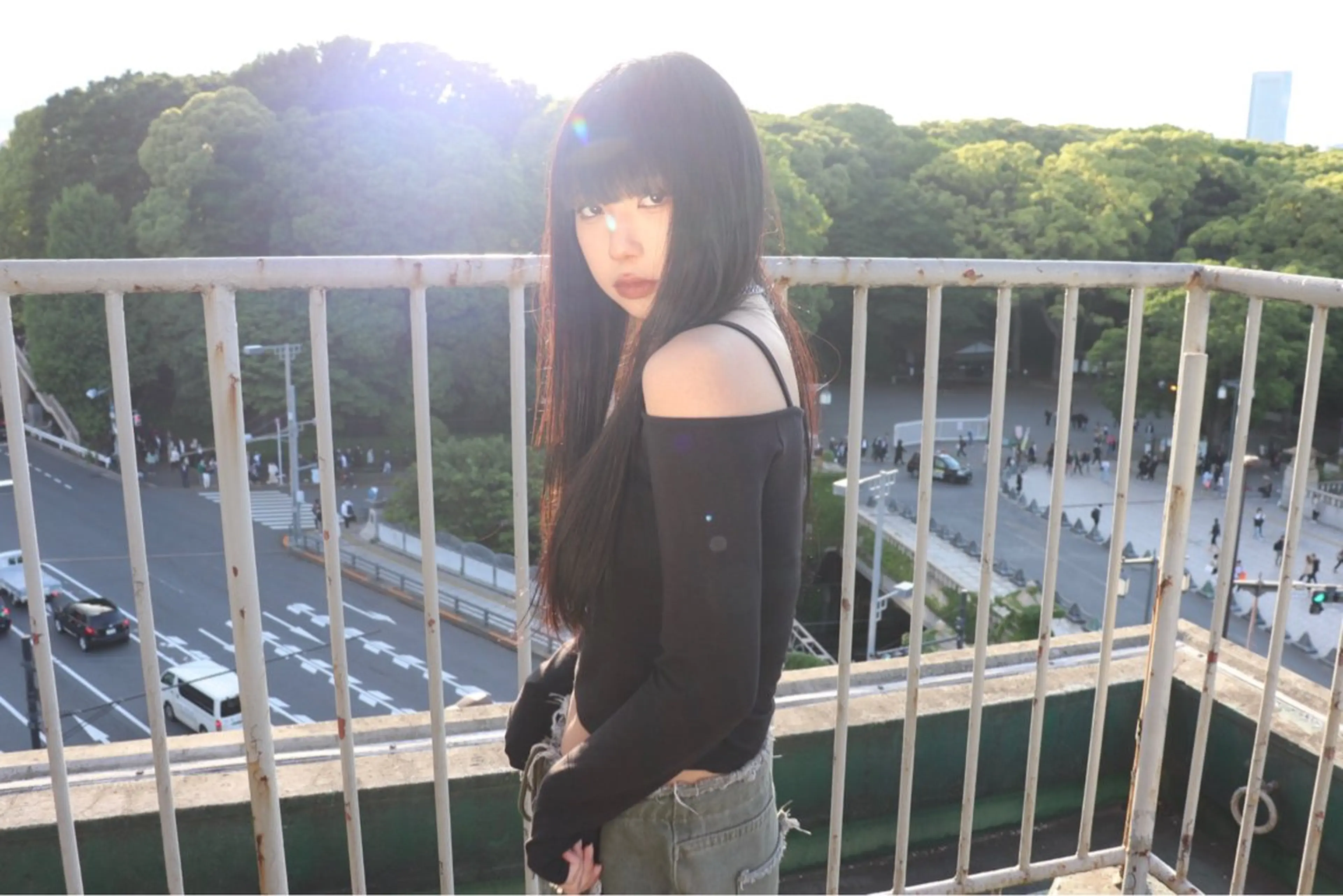 ロング SHIN レイヤー‪‪カットのヘアスタイル