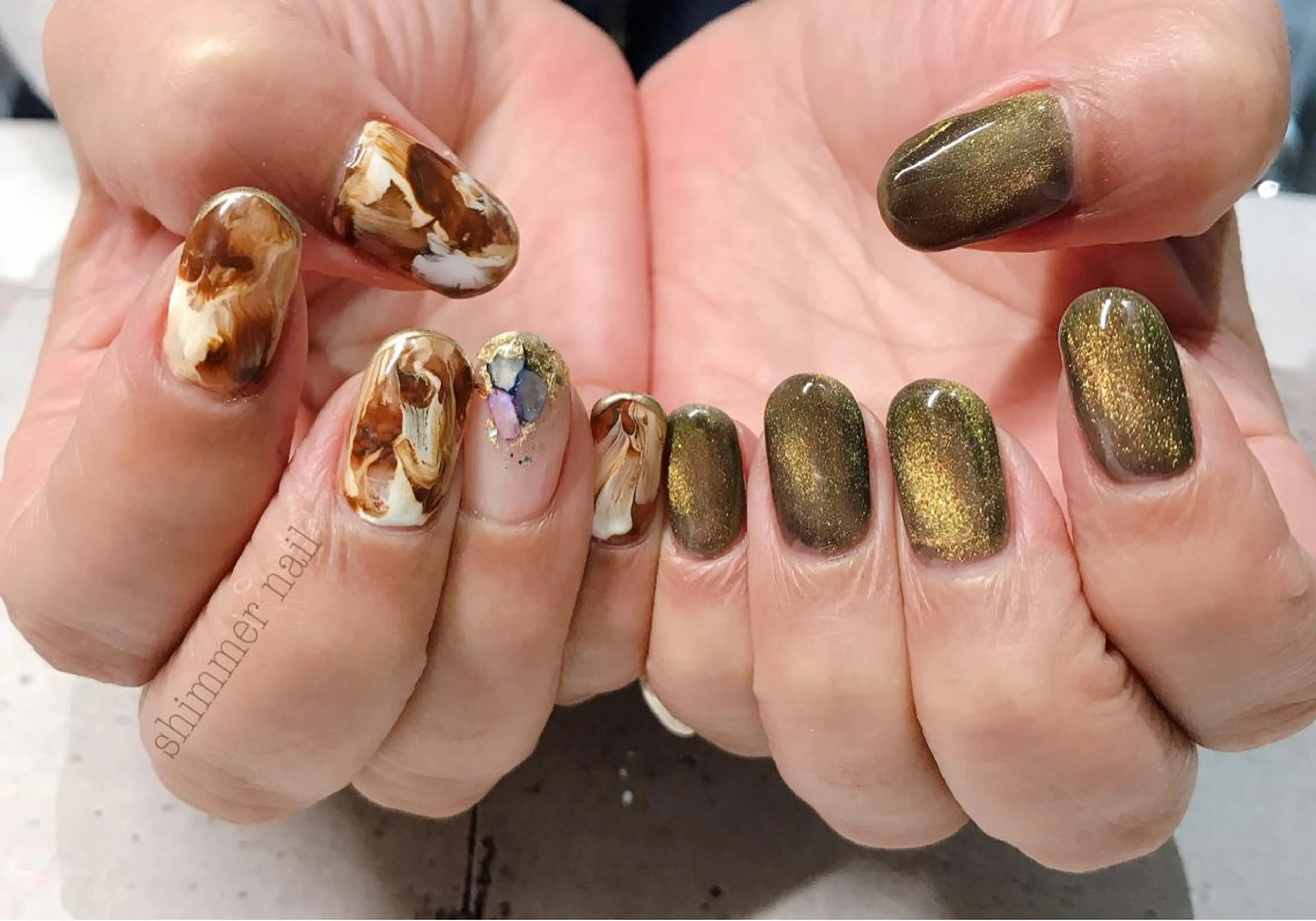 ネイル 持ち込み ハンドネイル Shimmer Nail⋆*✩のネイルデザイン