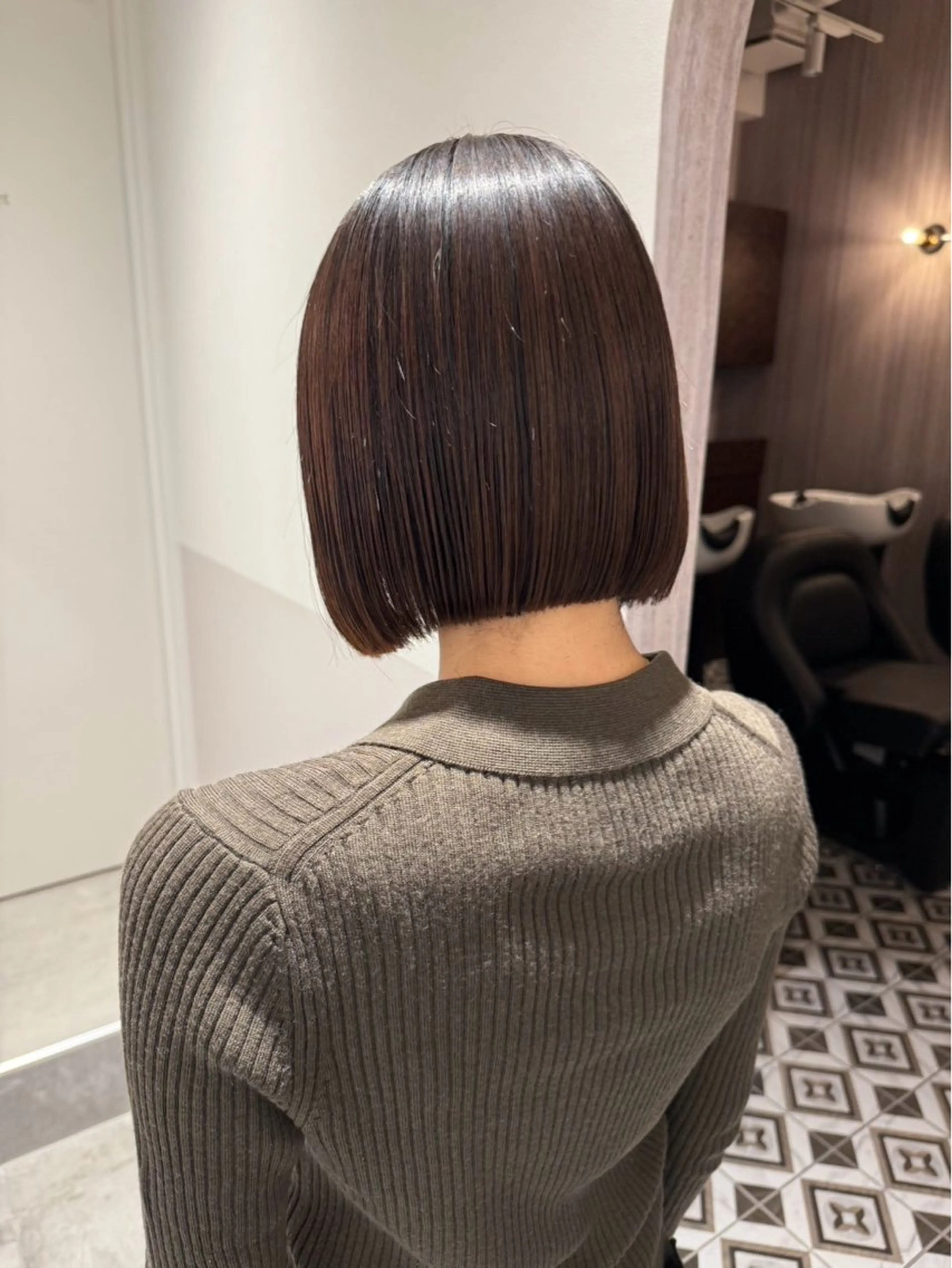 ショート カラー カット ヘアカラー トリートメント 田中大星 /ボブ 縮毛矯正のヘアスタイル