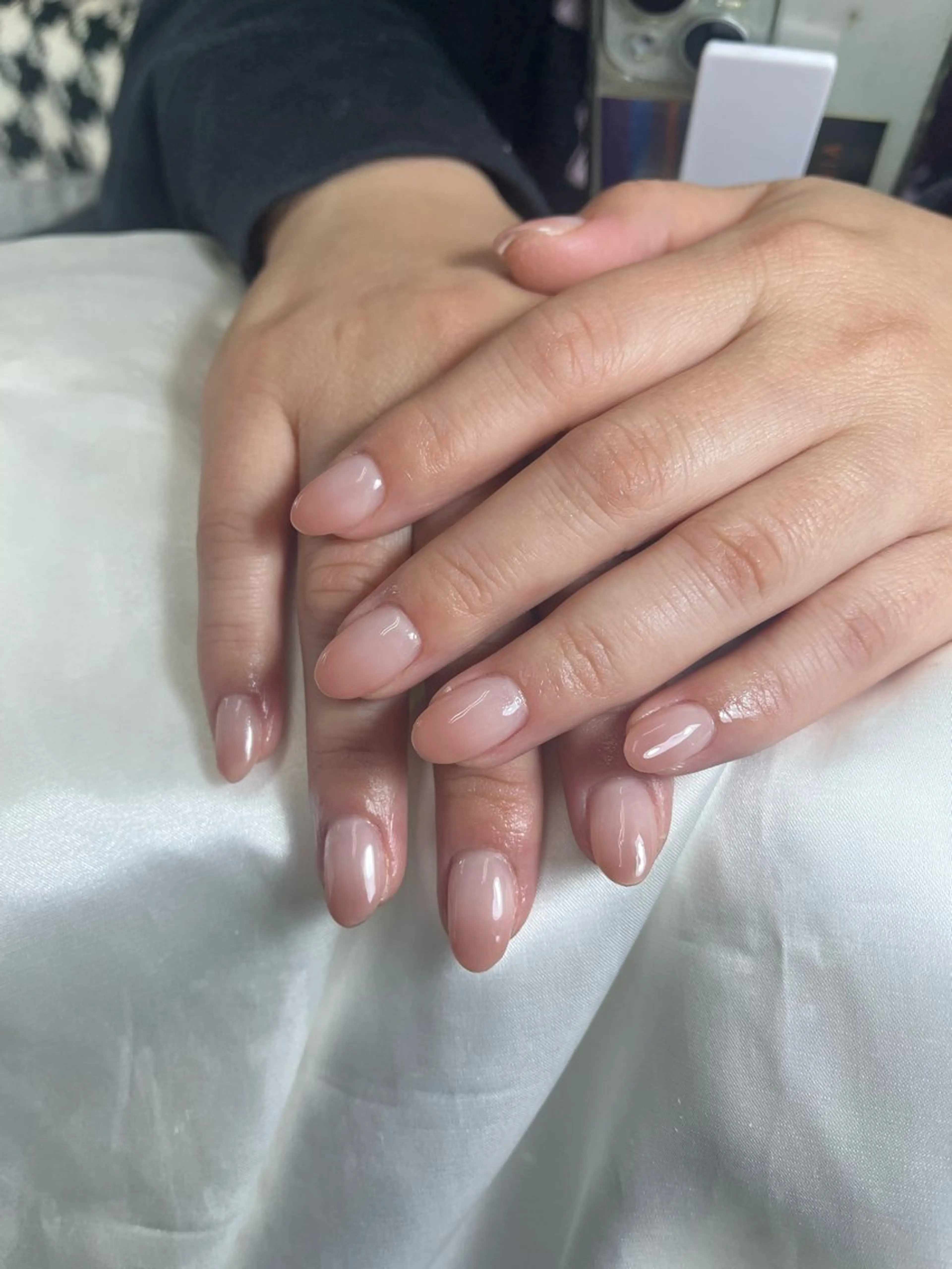 ネイル チークネイル 桜ネイル 長さ出し フットネイル ジェルネイル ハンドネイル Maika's nailのネイルデザイン