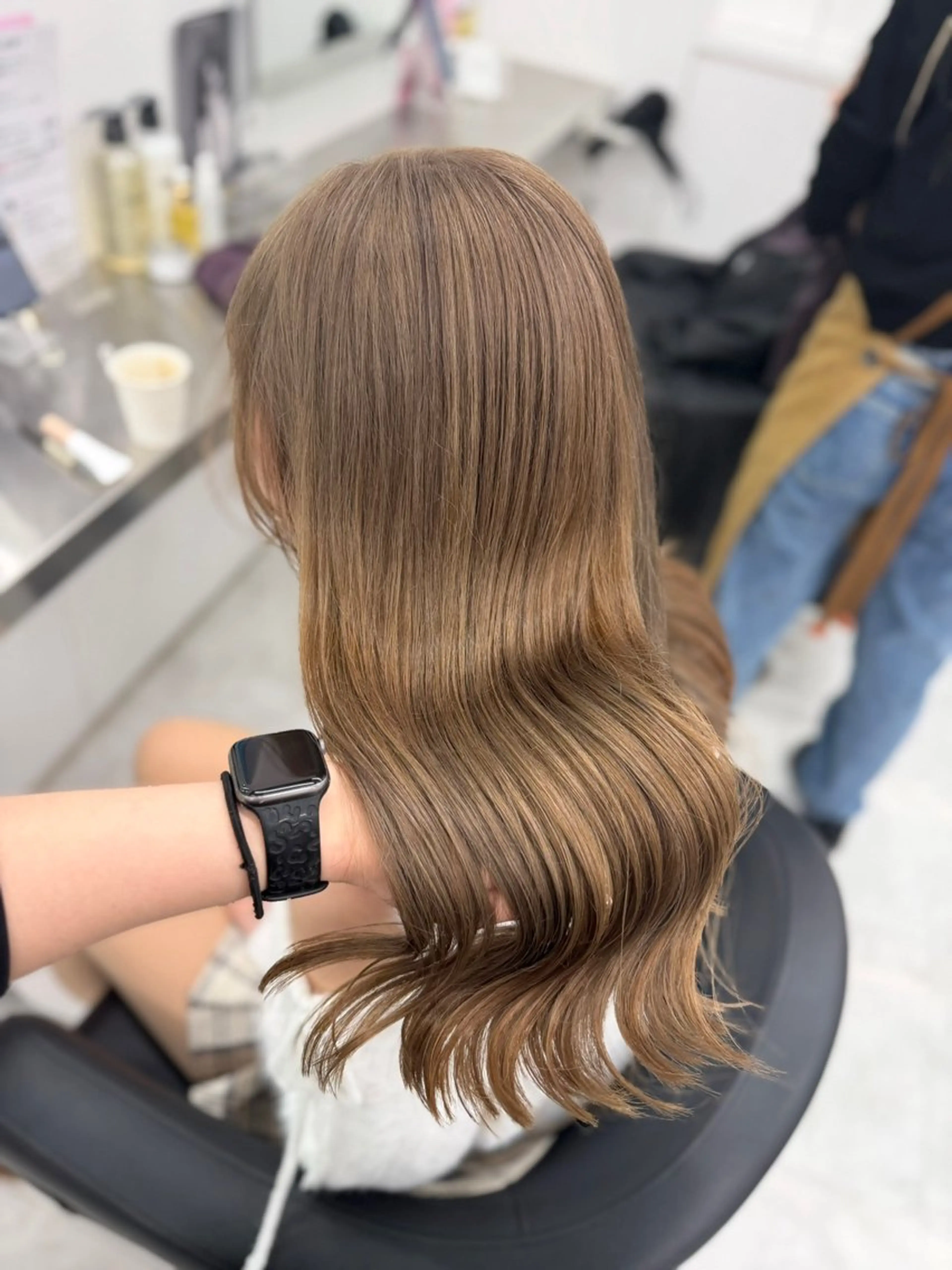 カラー ヘアカラー トリートメント 🎀透明感ベージュ 🎀Anju/渋谷のヘアスタイル