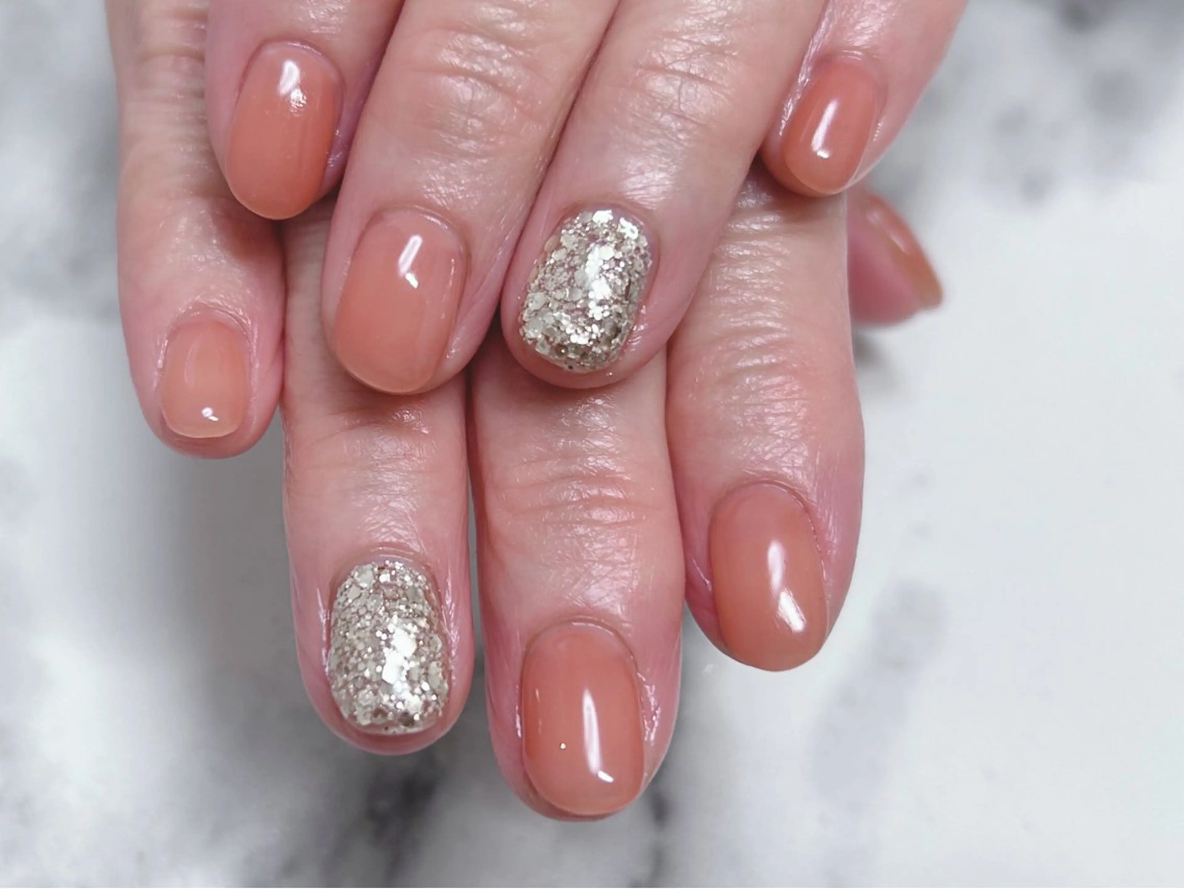 ネイル ゴールド ハンドネイル ネイルサロン KURIKINDIのネイルデザイン