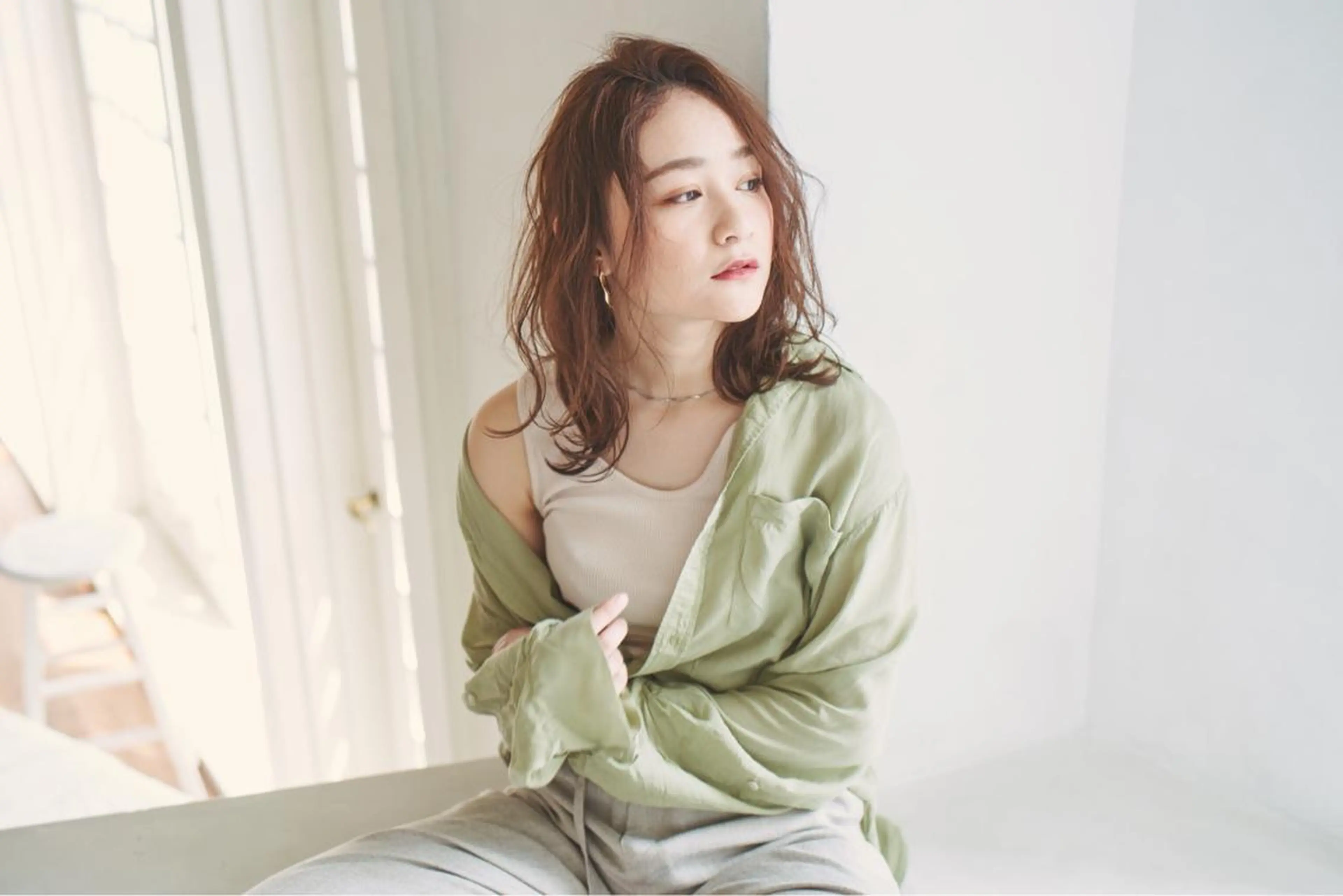 セミロング 【髪質改善】 梅田　聡のヘアスタイル