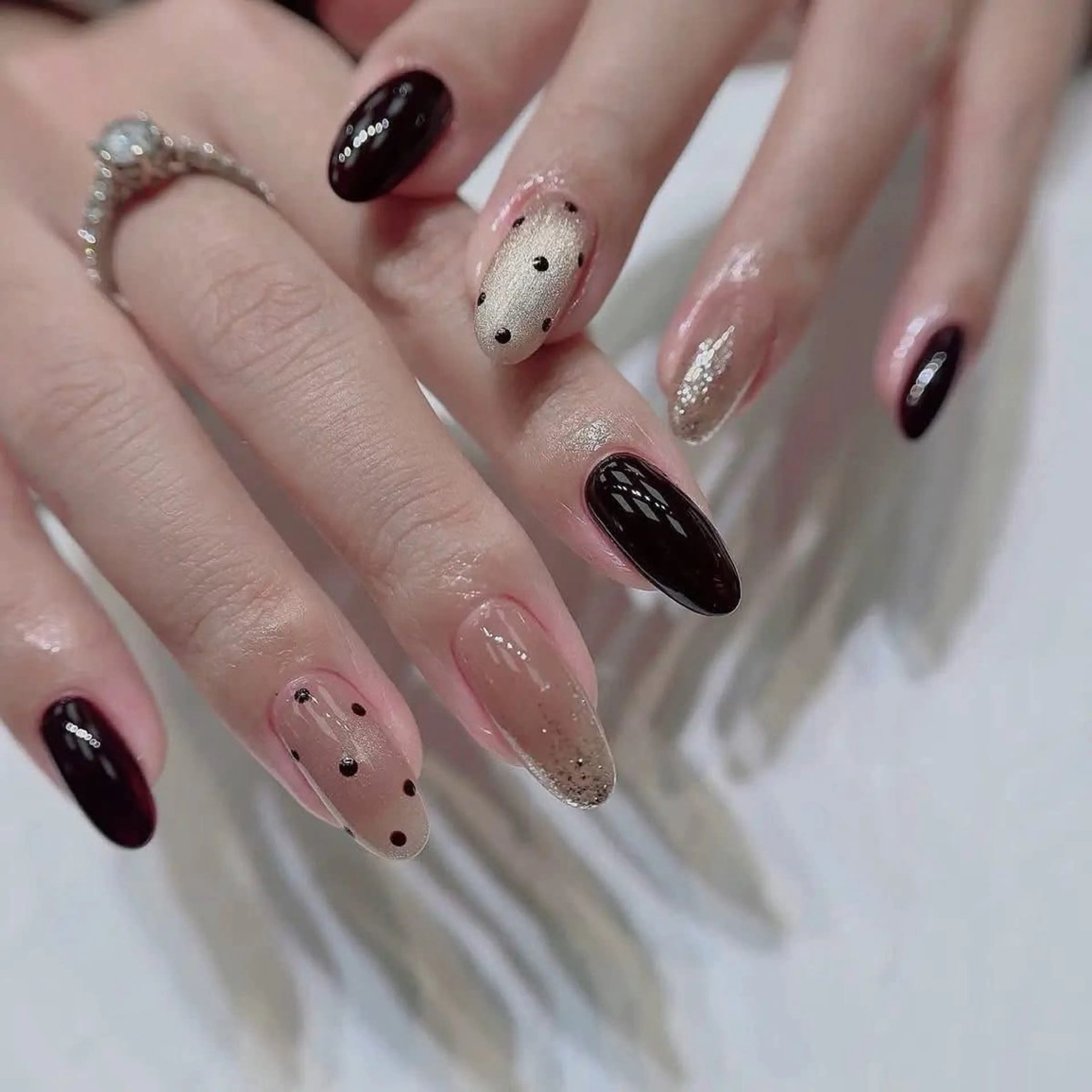 ネイル チークネイル フットネイル フレンチネイル グラデーション 韓国ネイル YUKI NAILのネイルデザイン