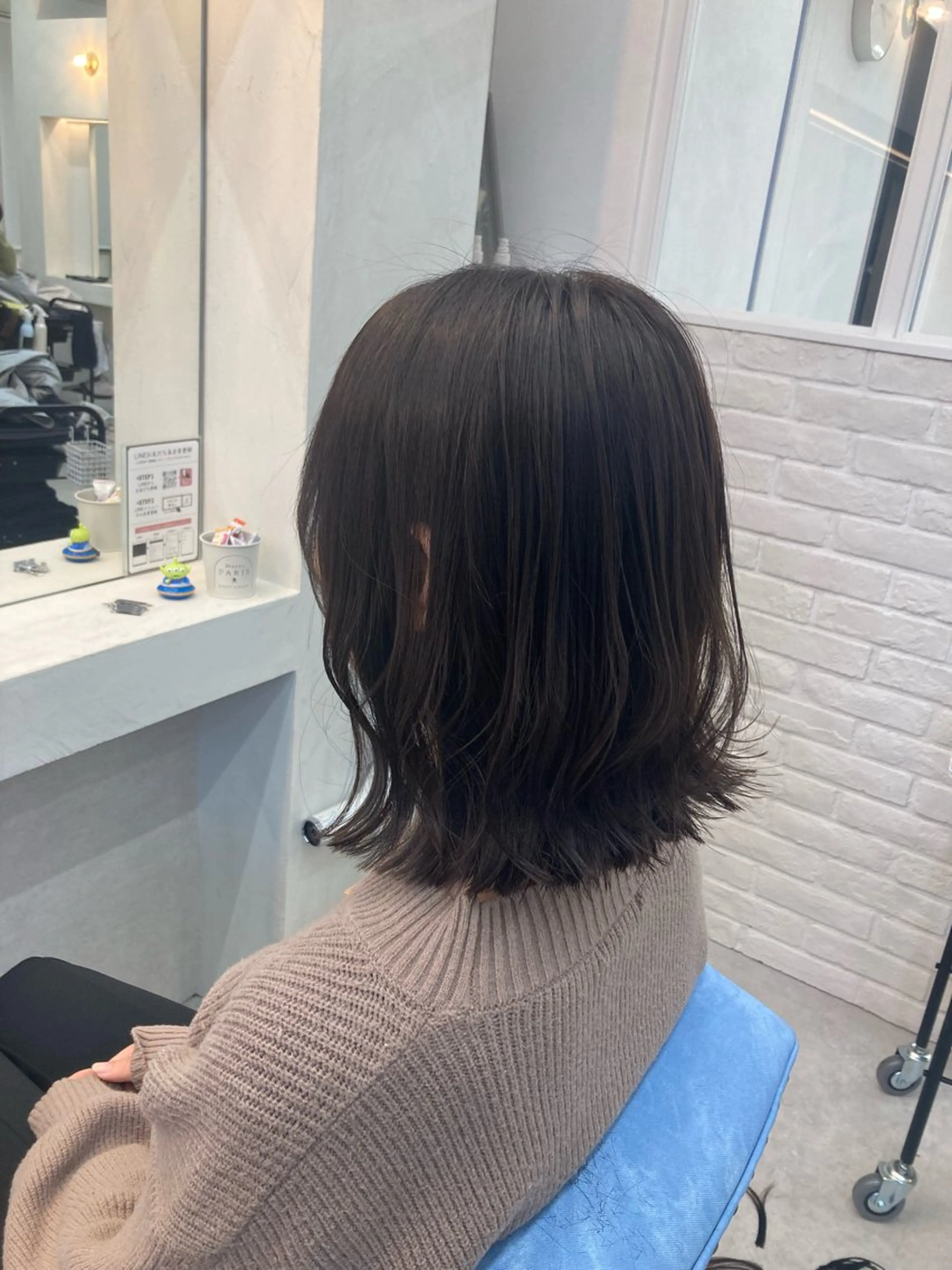 ミディアム カット ヘアカラー トリートメント 浦田侑希 CODE.LINEのヘアスタイル