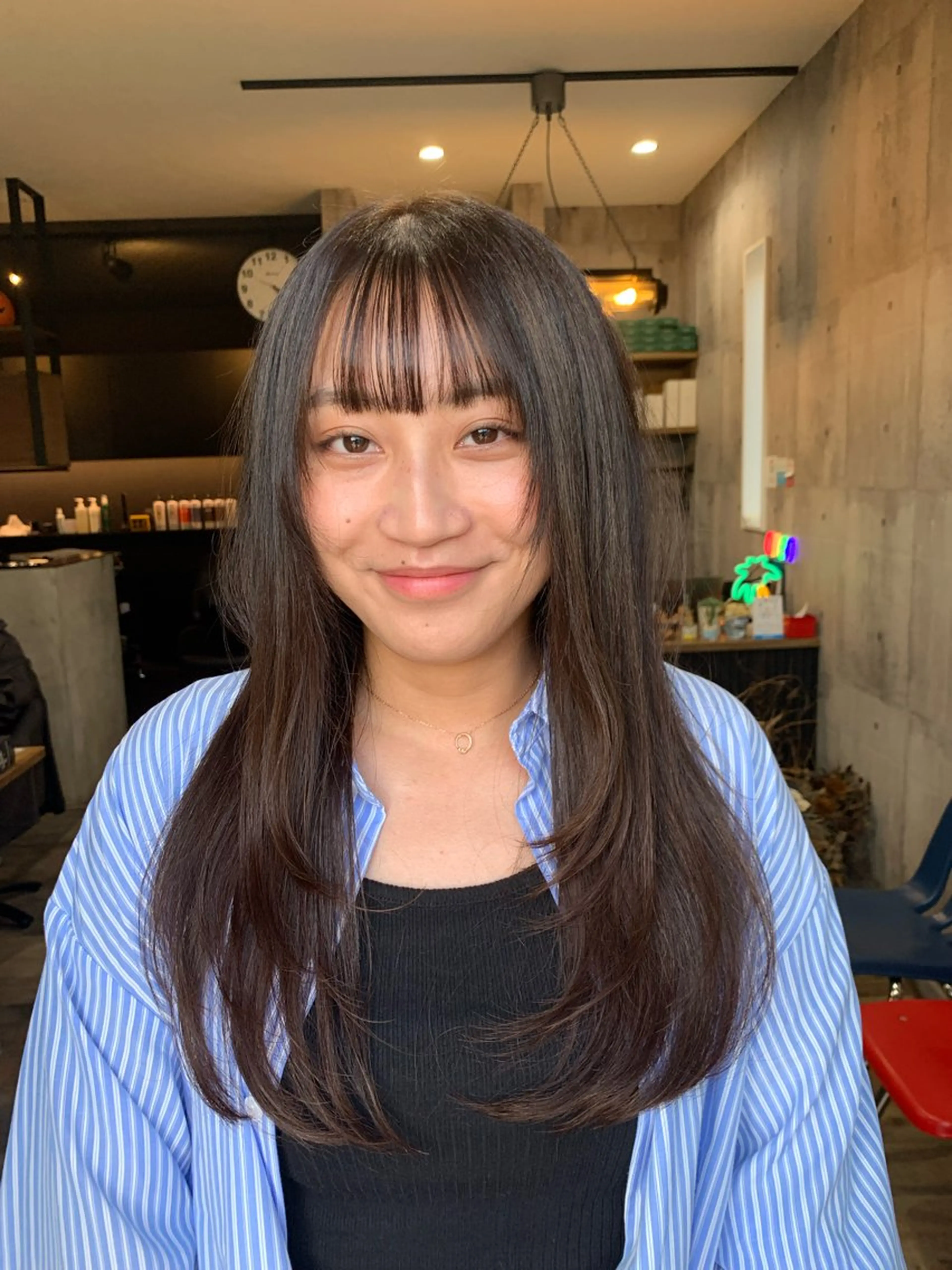 ロング カット ヘアカラー Welila by haku所属・yoshihara yuukiのヘアスタイル