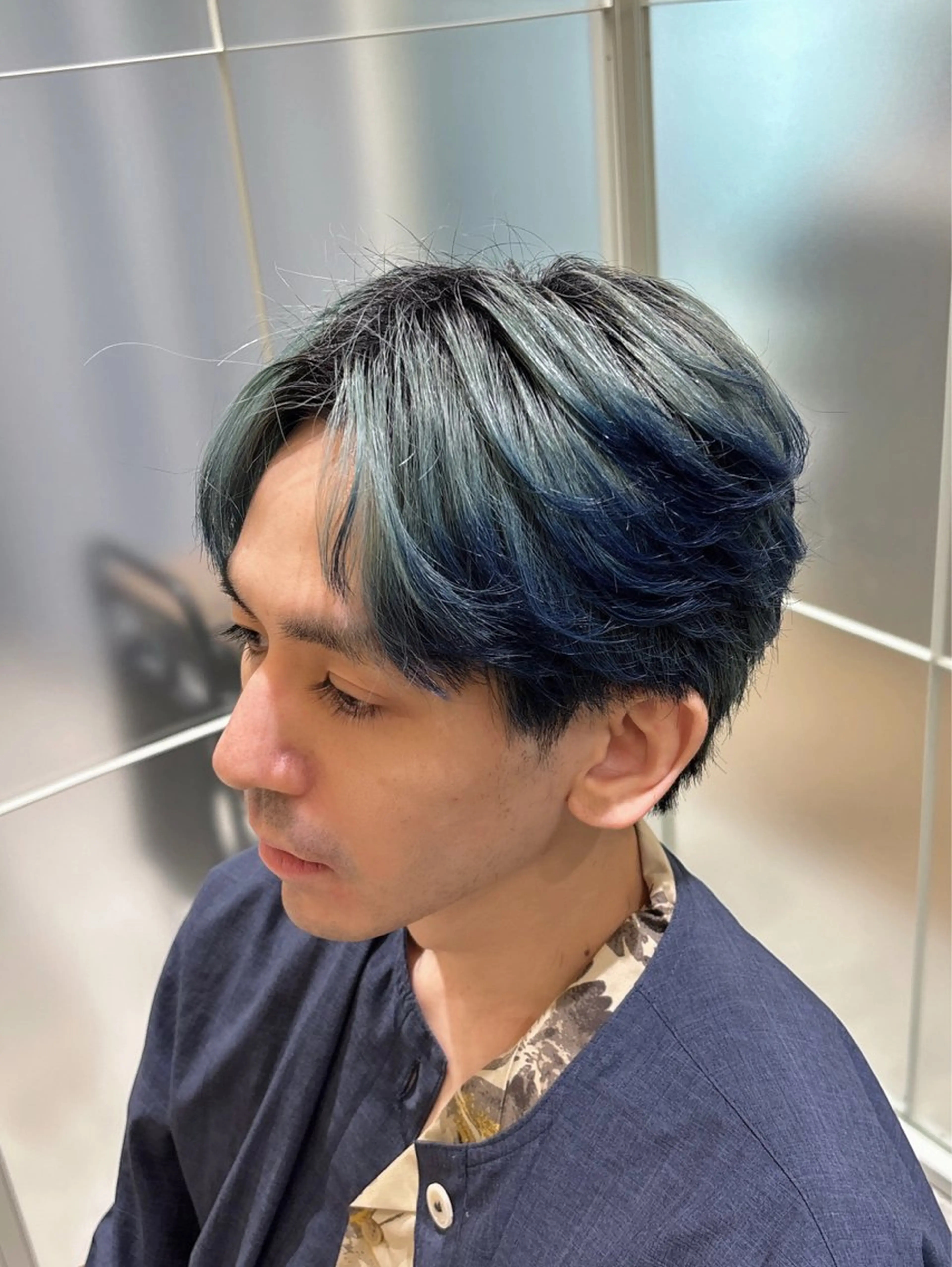 ショート カラー メンズ [渋谷美容師] 玲弥のヘアスタイル