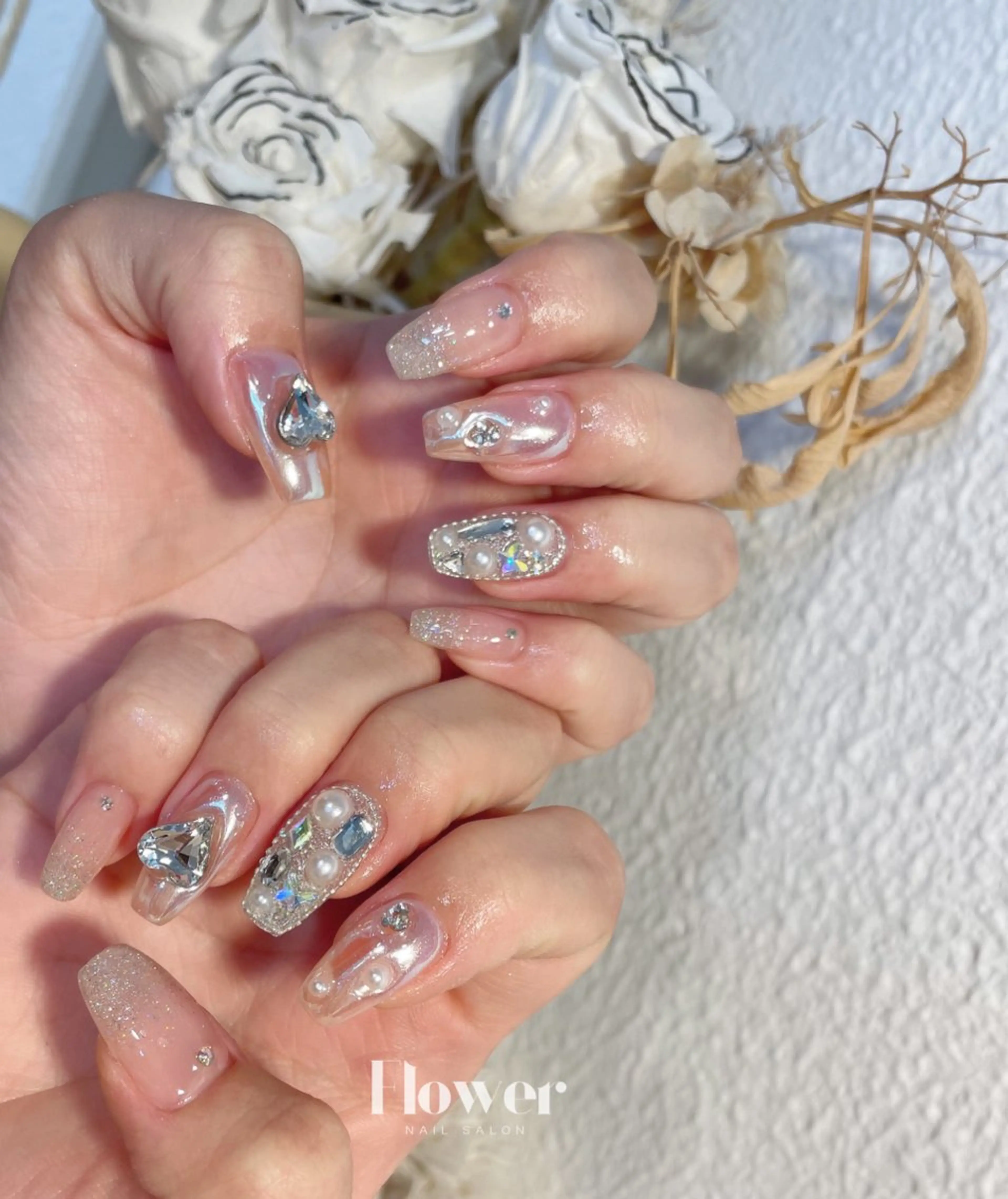 ネイル ハンドネイル Flower nailのネイルデザイン