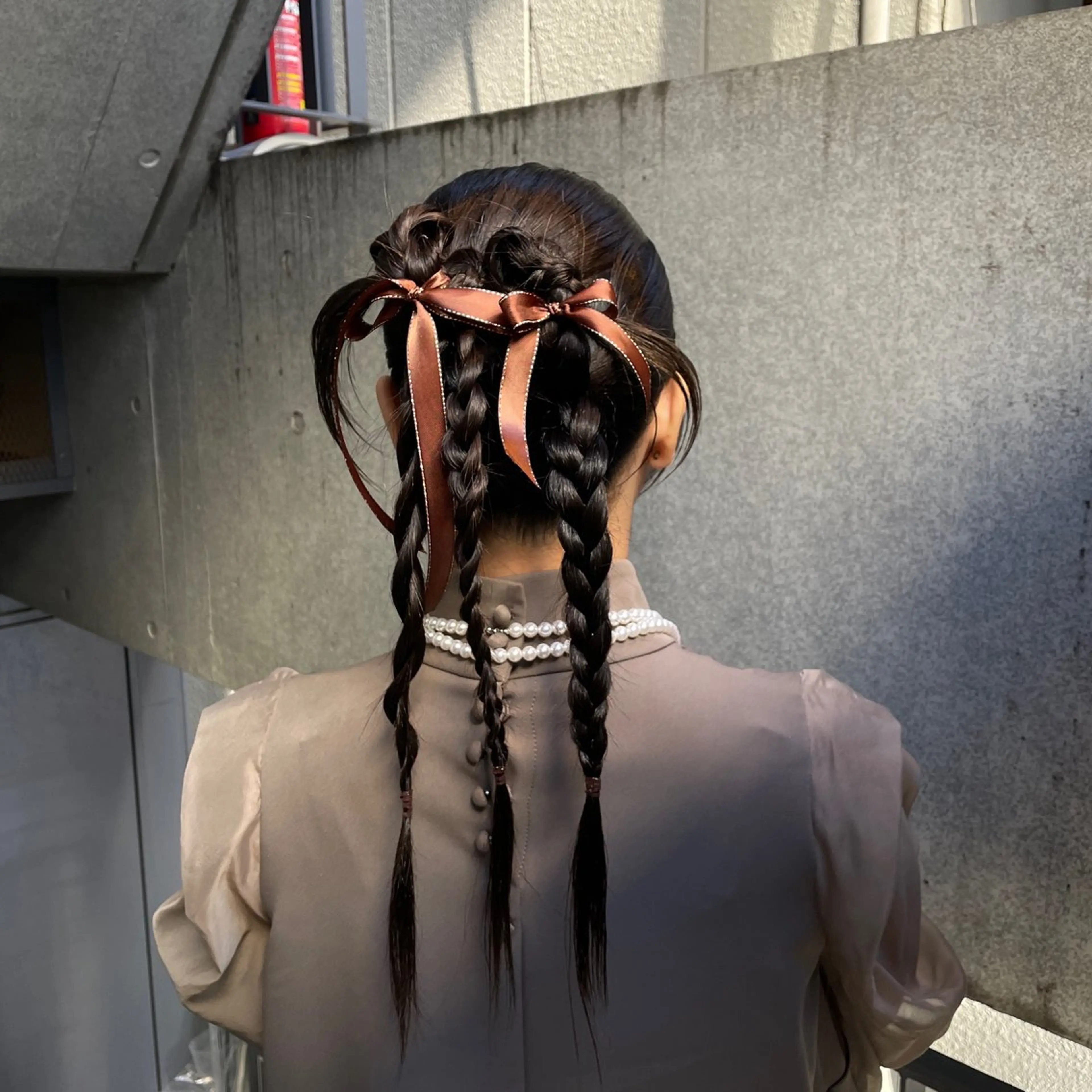 ヘアアレンジ カット 暖色カラー/ アレンジ/篠崎渚彩のヘアスタイル