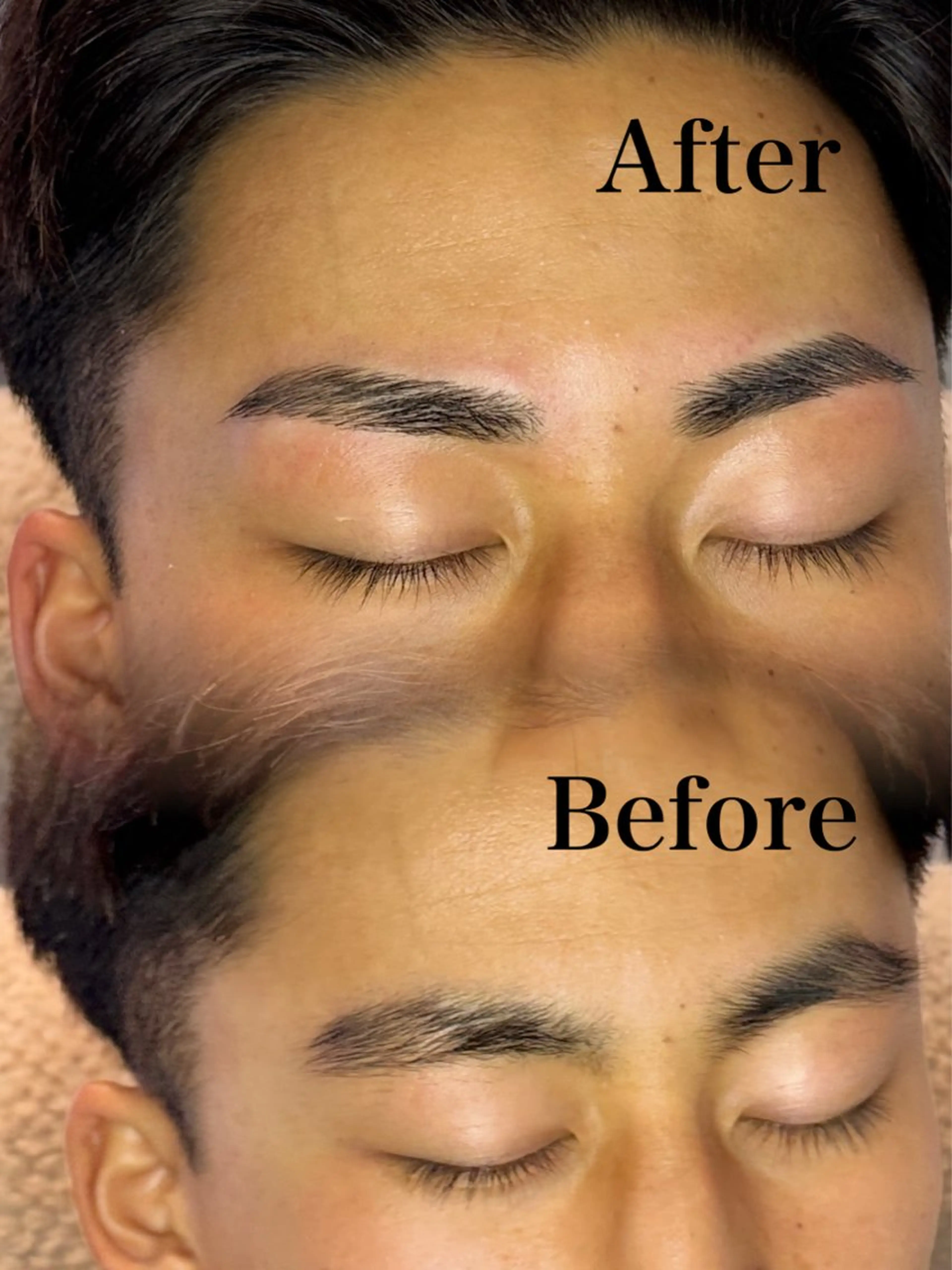 メンズ アイブロウ メンズアイブロウ 眉毛ワックス脱毛 ワックス脱毛 眉カット 船橋 SHeLL Welina Aiのマツエク・マツパデザイン