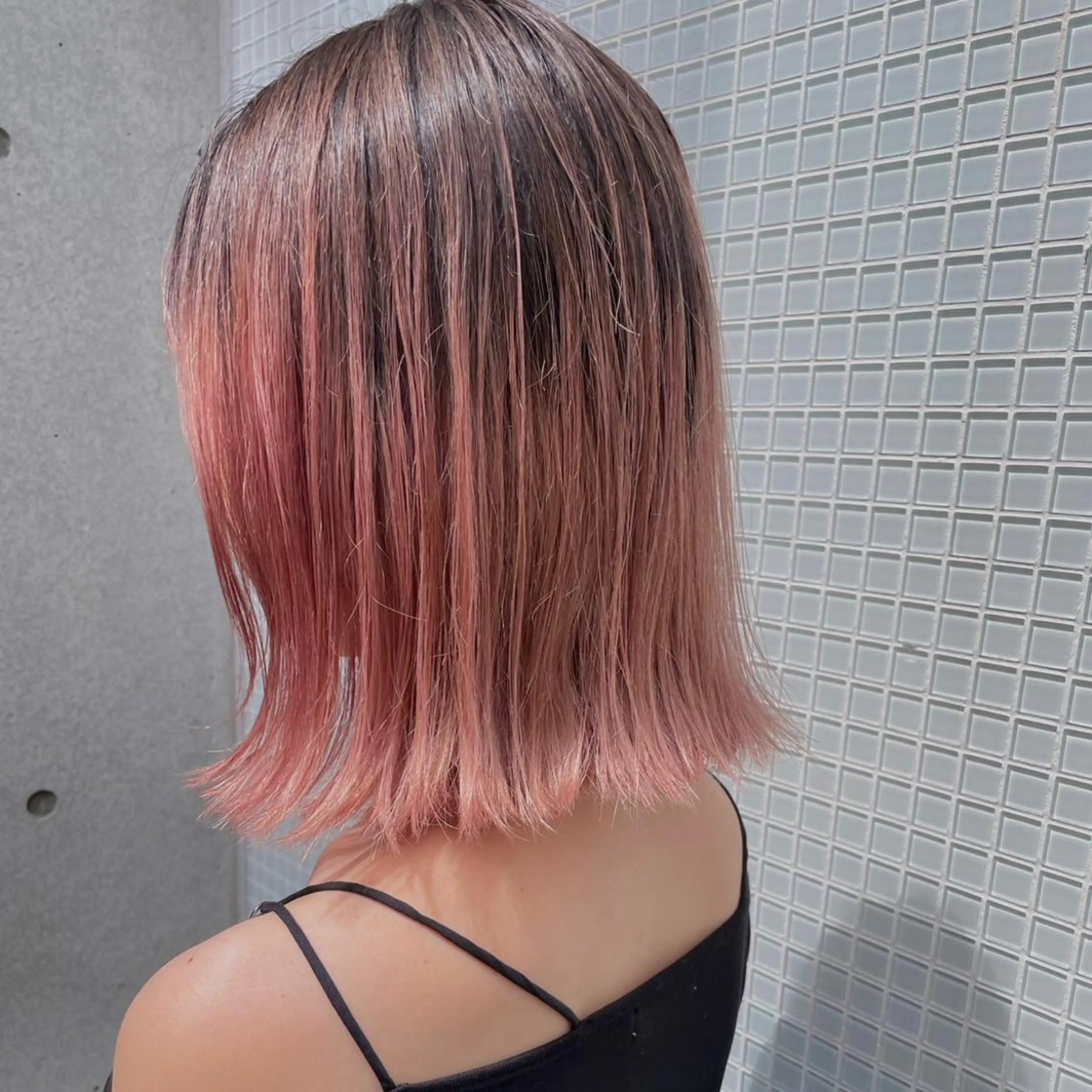 ミディアム カラー 中西 美聖のヘアスタイル