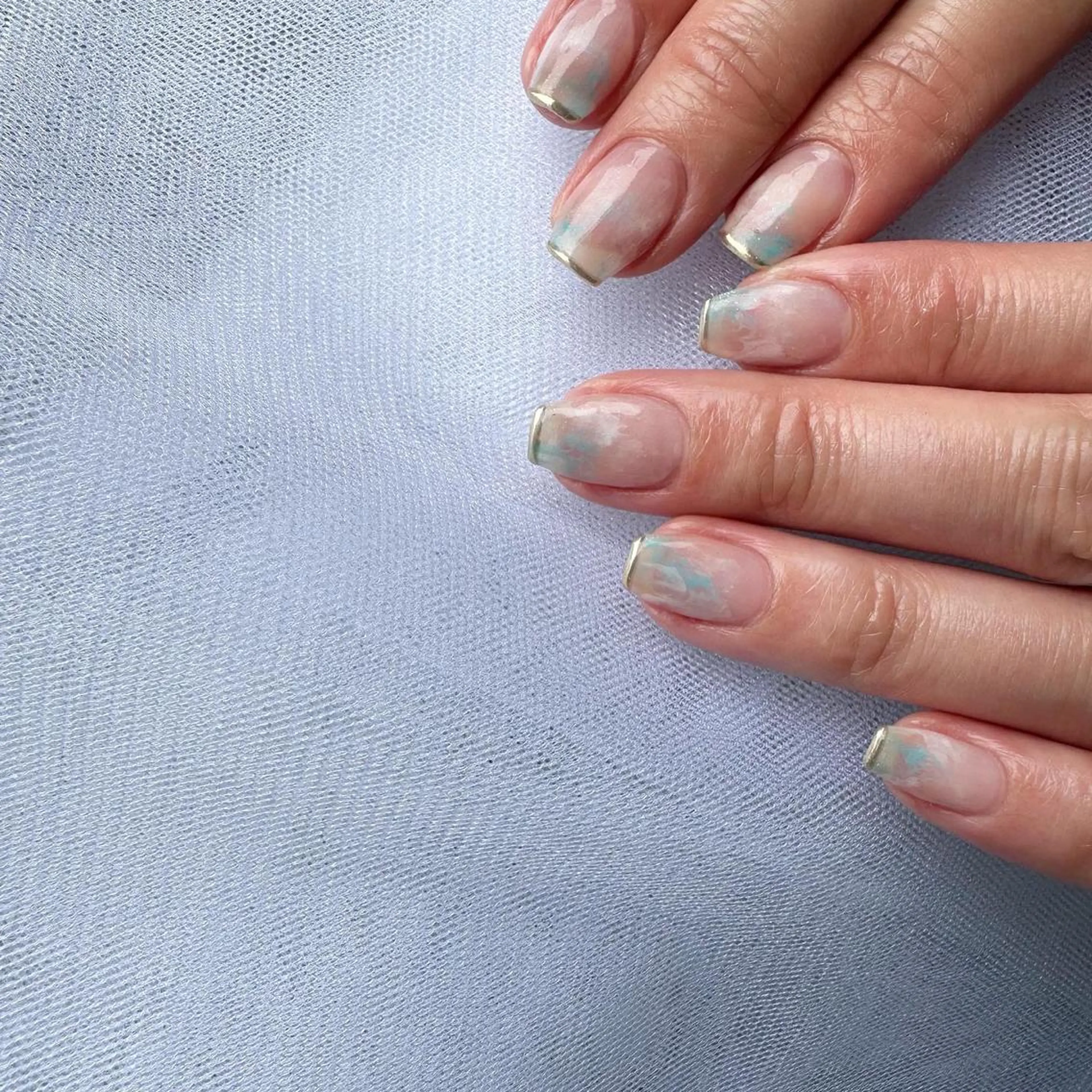 ネイル クリアネイル ミラーネイル ニュアンスネイル 春ネイル 夏ネイル 🪞KAPE NAIL 🪞のネイルデザイン