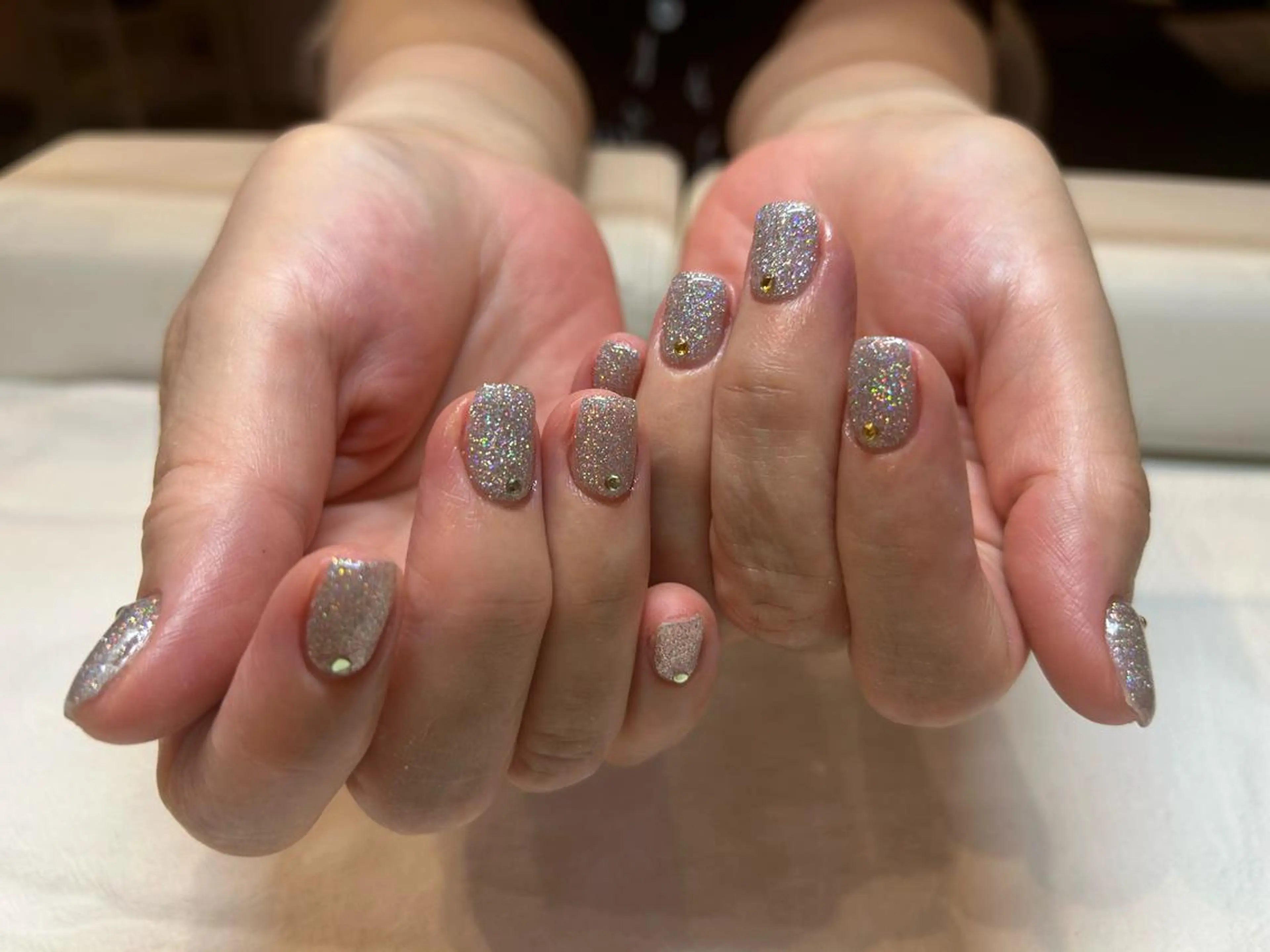 ネイル ストーンネイル ハンドネイル Vanilla nail salonのネイルデザイン