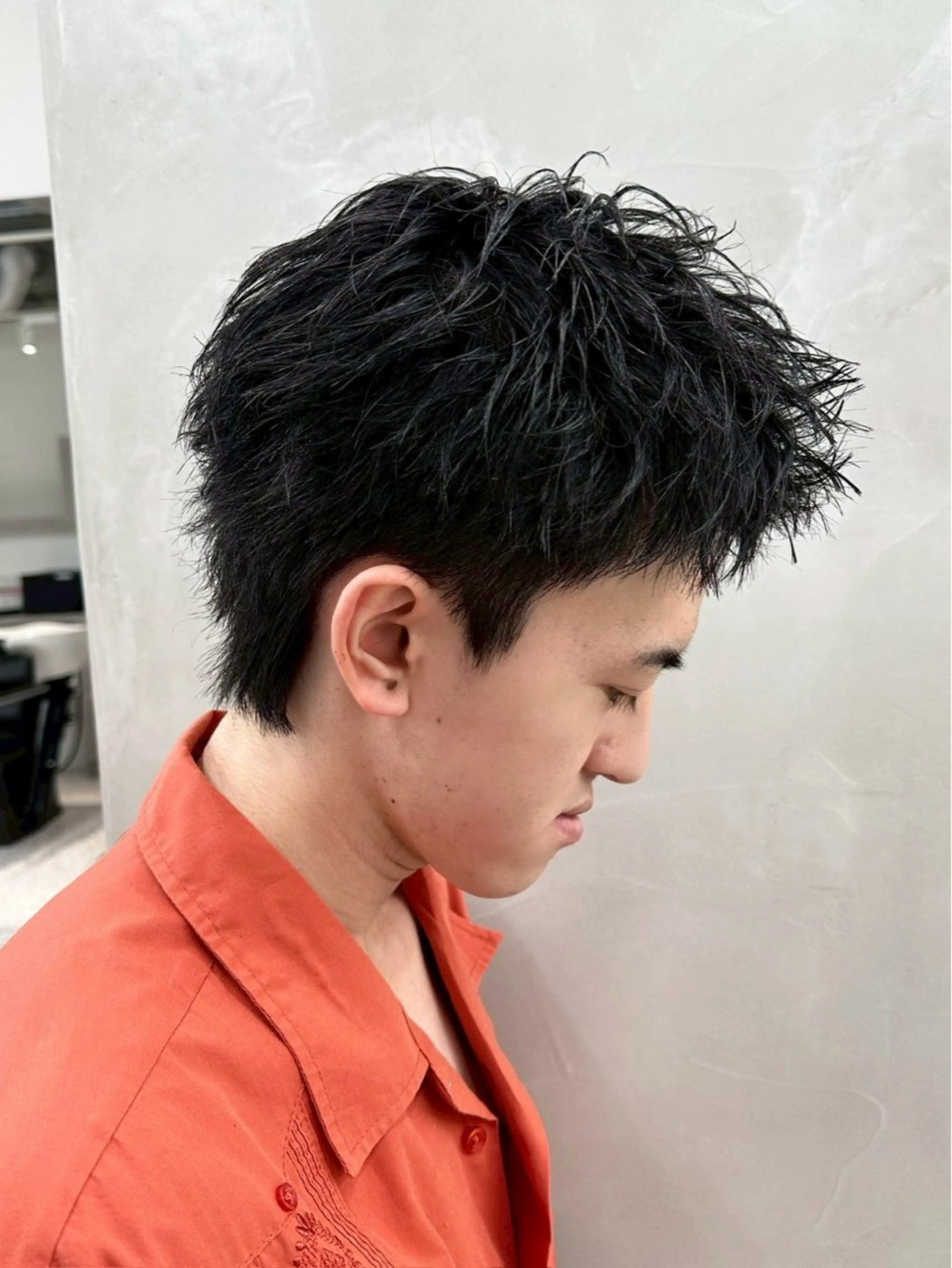 メンズ スパイキーショート メンズ専門/パーマ 特化/栄/北出瑞貴のヘアスタイル