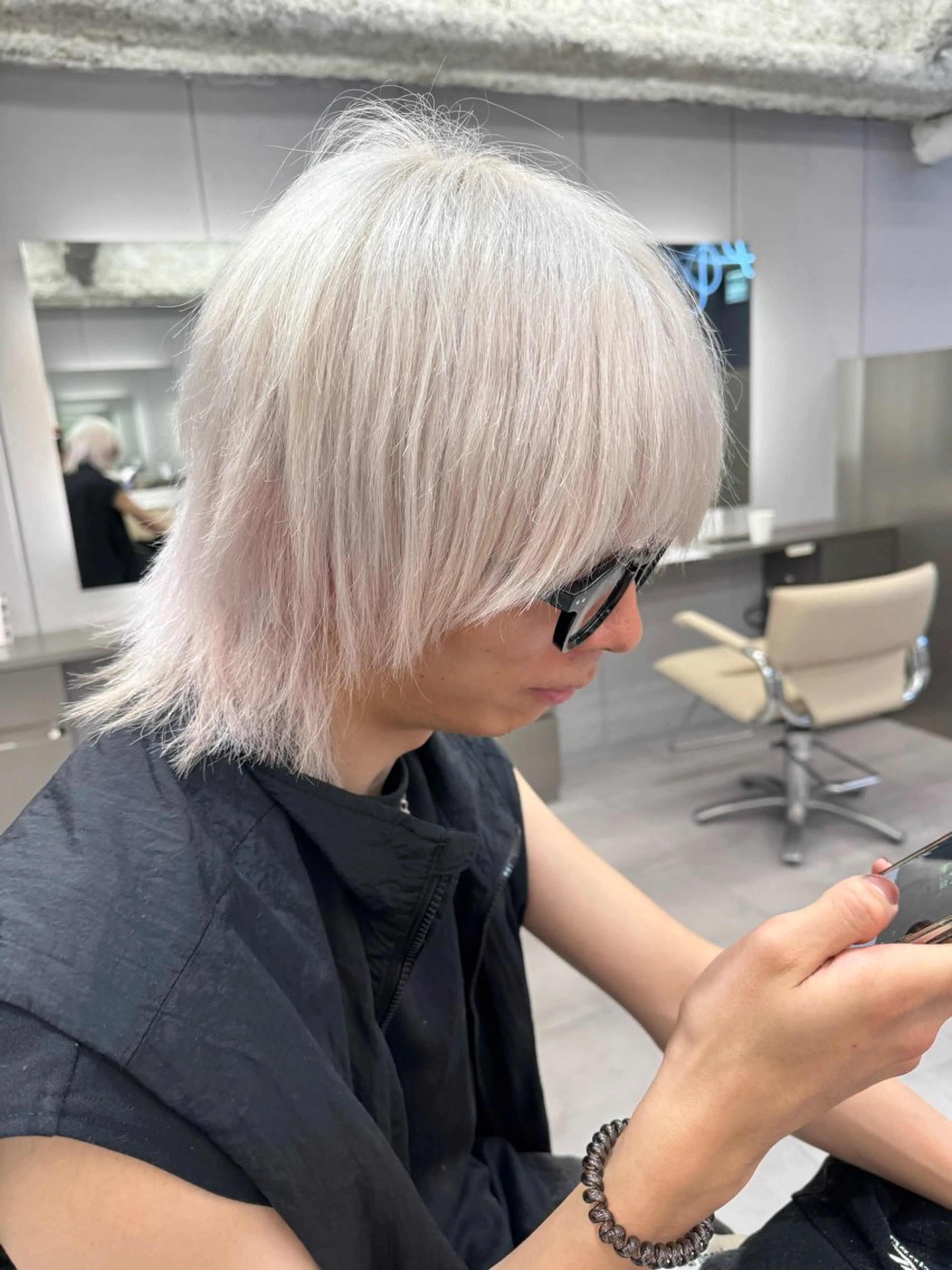 カラー メンズ ヘアカラー 名古屋／デザイン／ ブリーチ/松井亮磨のヘアスタイル