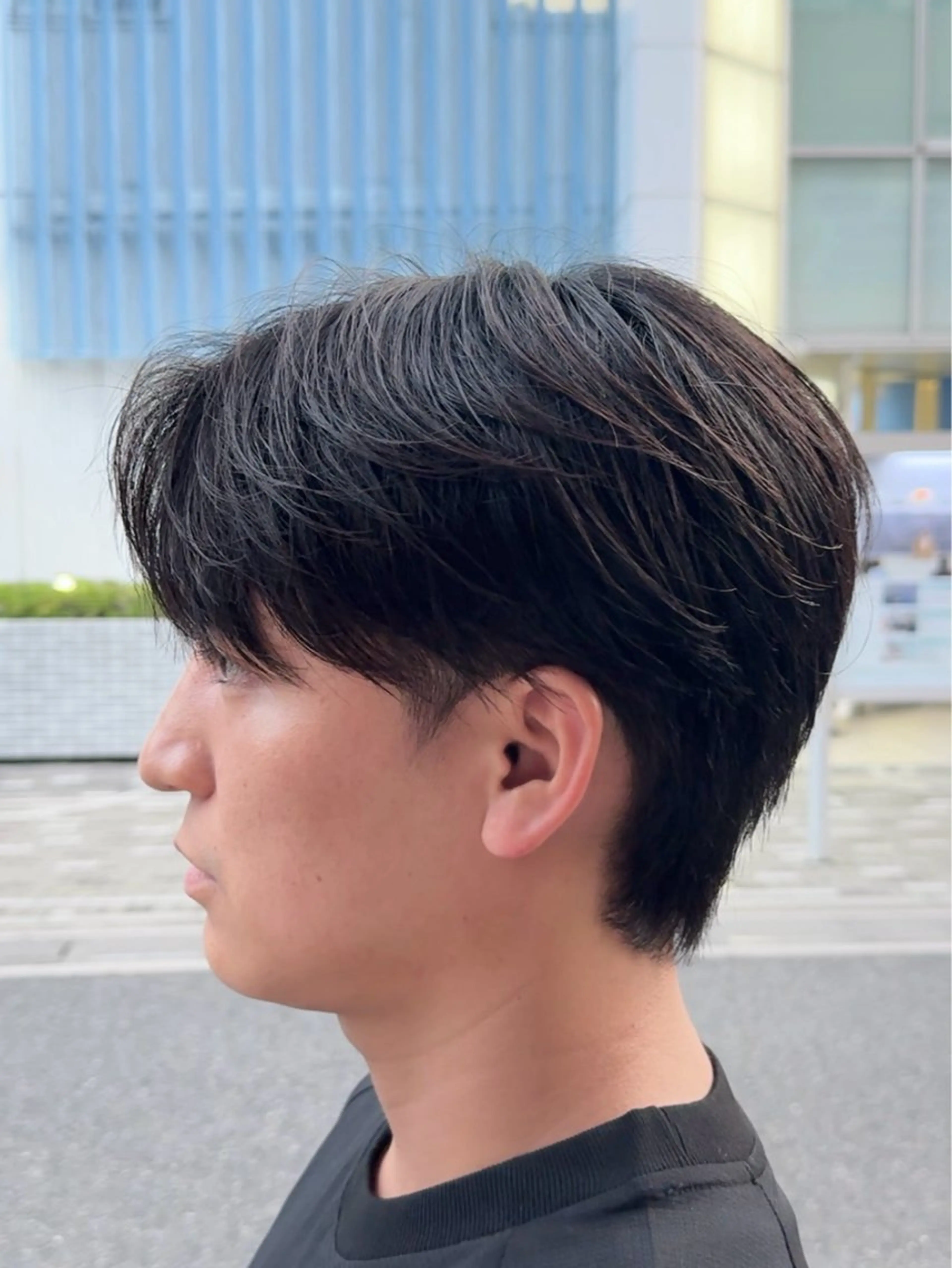 ショート メンズ メンズ韓国風 マッシュ シースルーマッシュ 韓国風ヘア ショートヘア カット 藤田 明輝のヘアスタイル