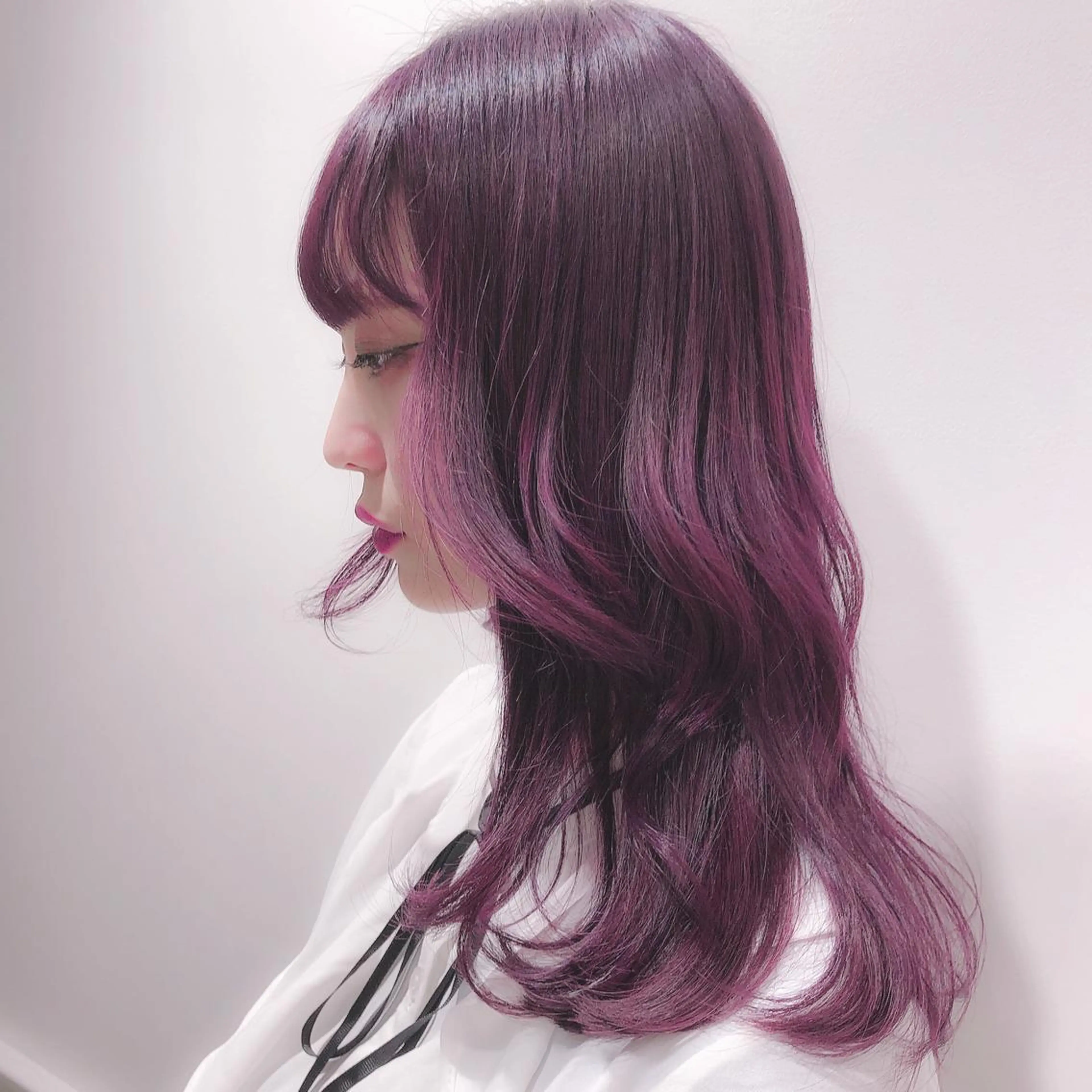 ロング カラー ブリーチ ヘアカラー トリートメント miyu /トレンド カラー×艶髪のヘアスタイル