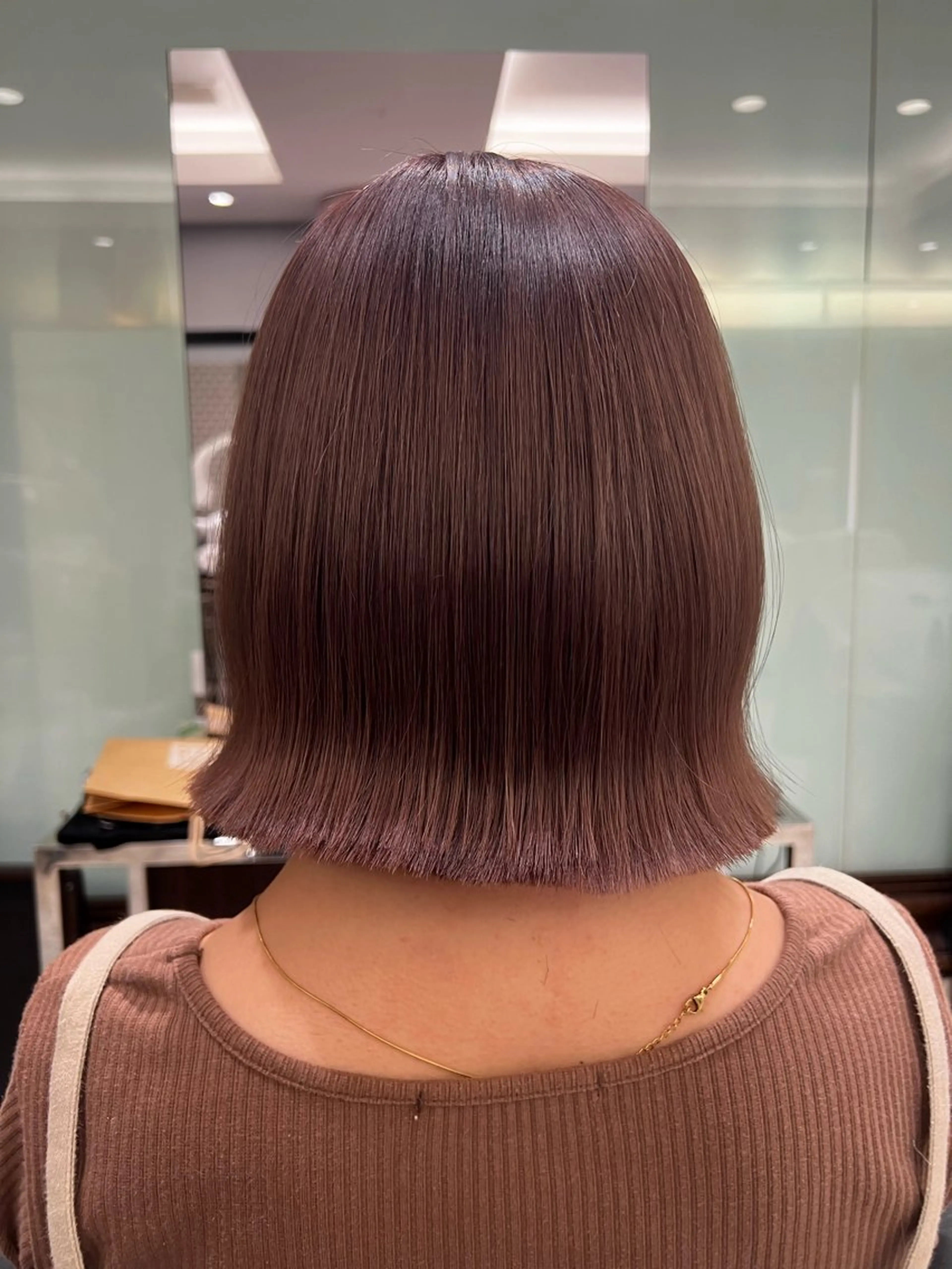 ショート カラー ブラウンカラー 透明感カラー ピンクカラー ピンクブラウン ハイトーン特化🫧 Yuseiのヘアスタイル