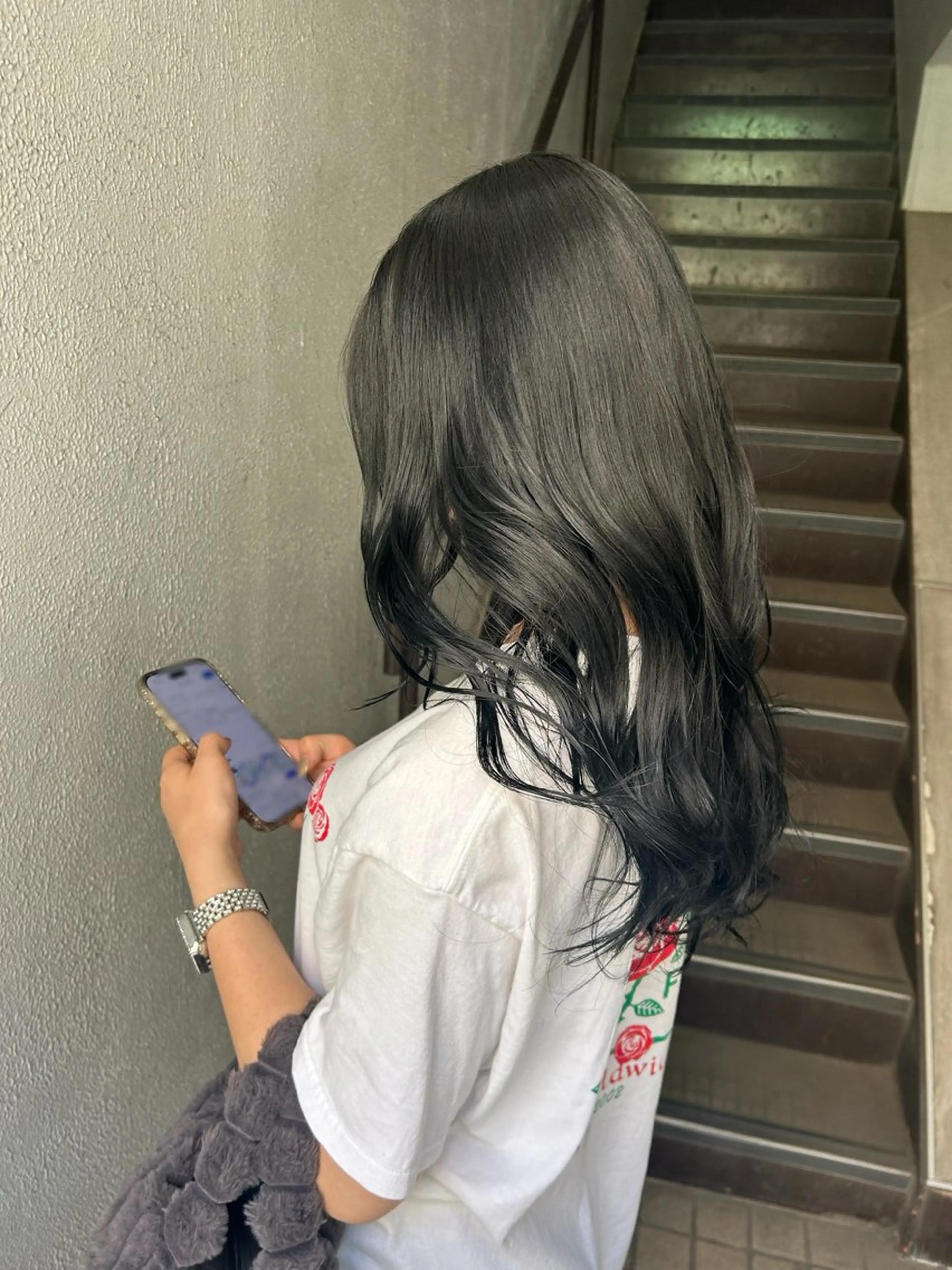 ロング トリートメント ヘアカラー トリートメント レイヤーカット/暖色 🐈‍⬛hiyokaのヘアスタイル