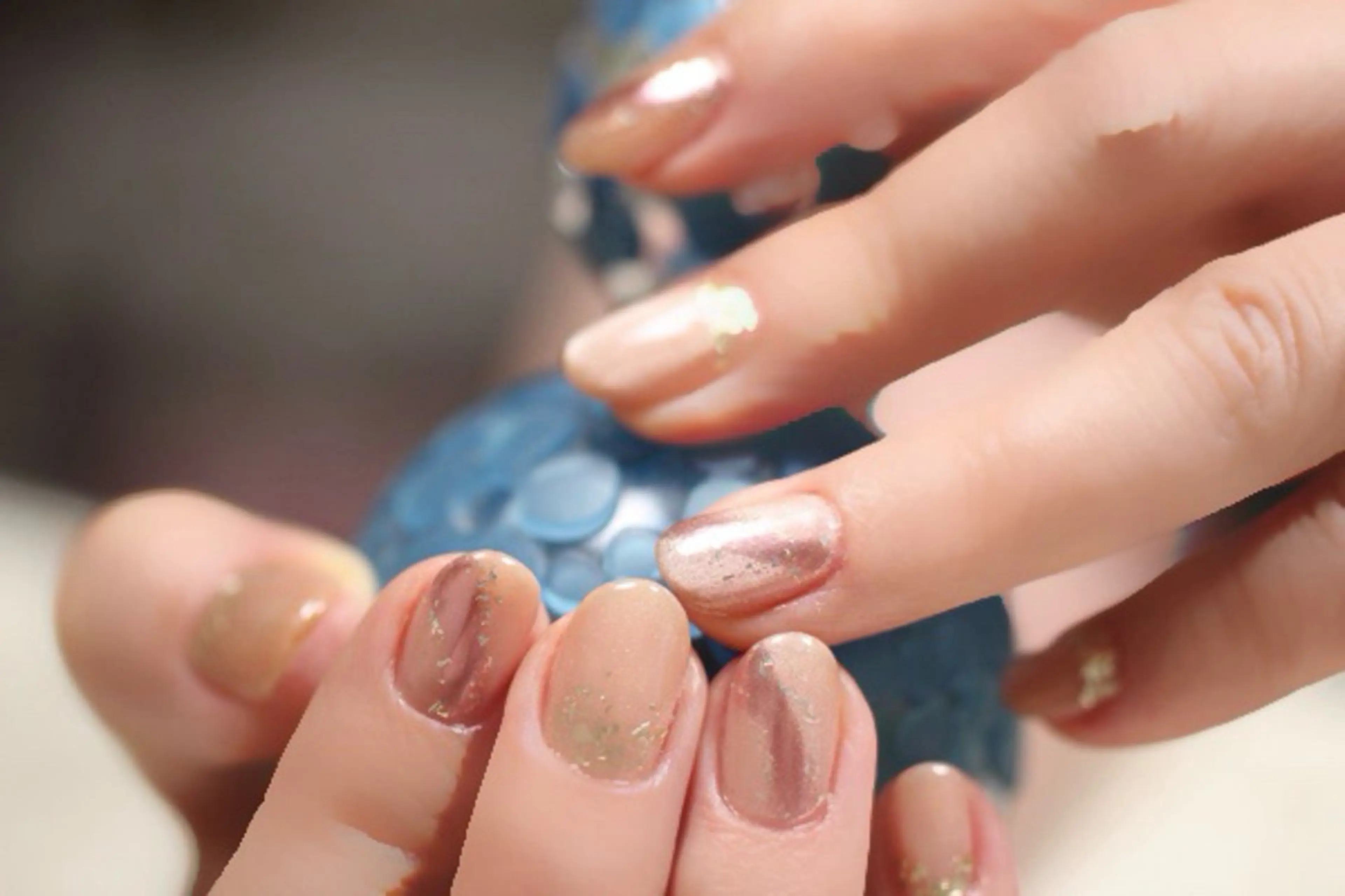 ネイル ジェルネイル ミラーネイル ニュアンスネイル しみ えんのネイルデザイン