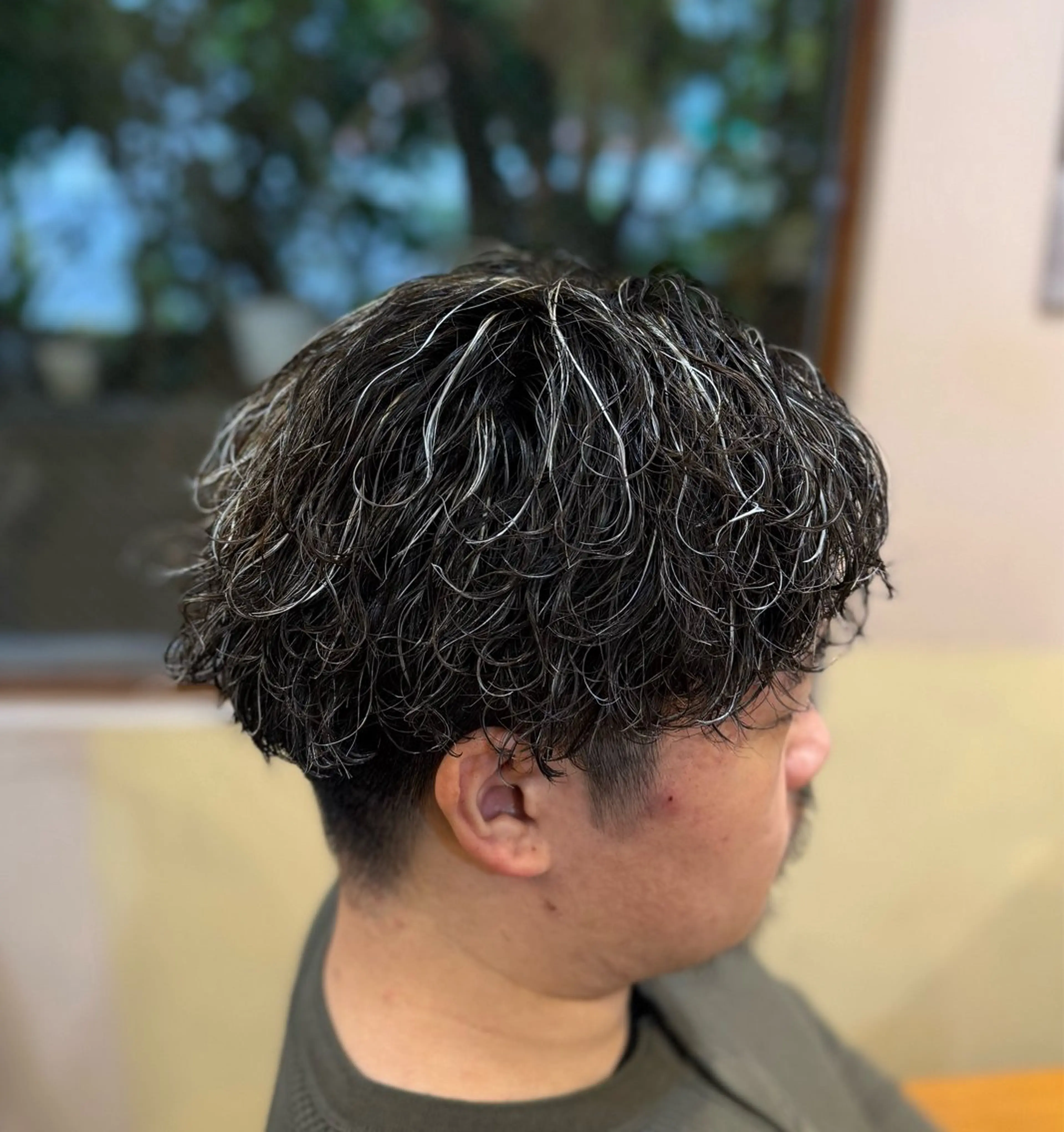 メンズカット+ハイライト(メッシュキャップ)の写真