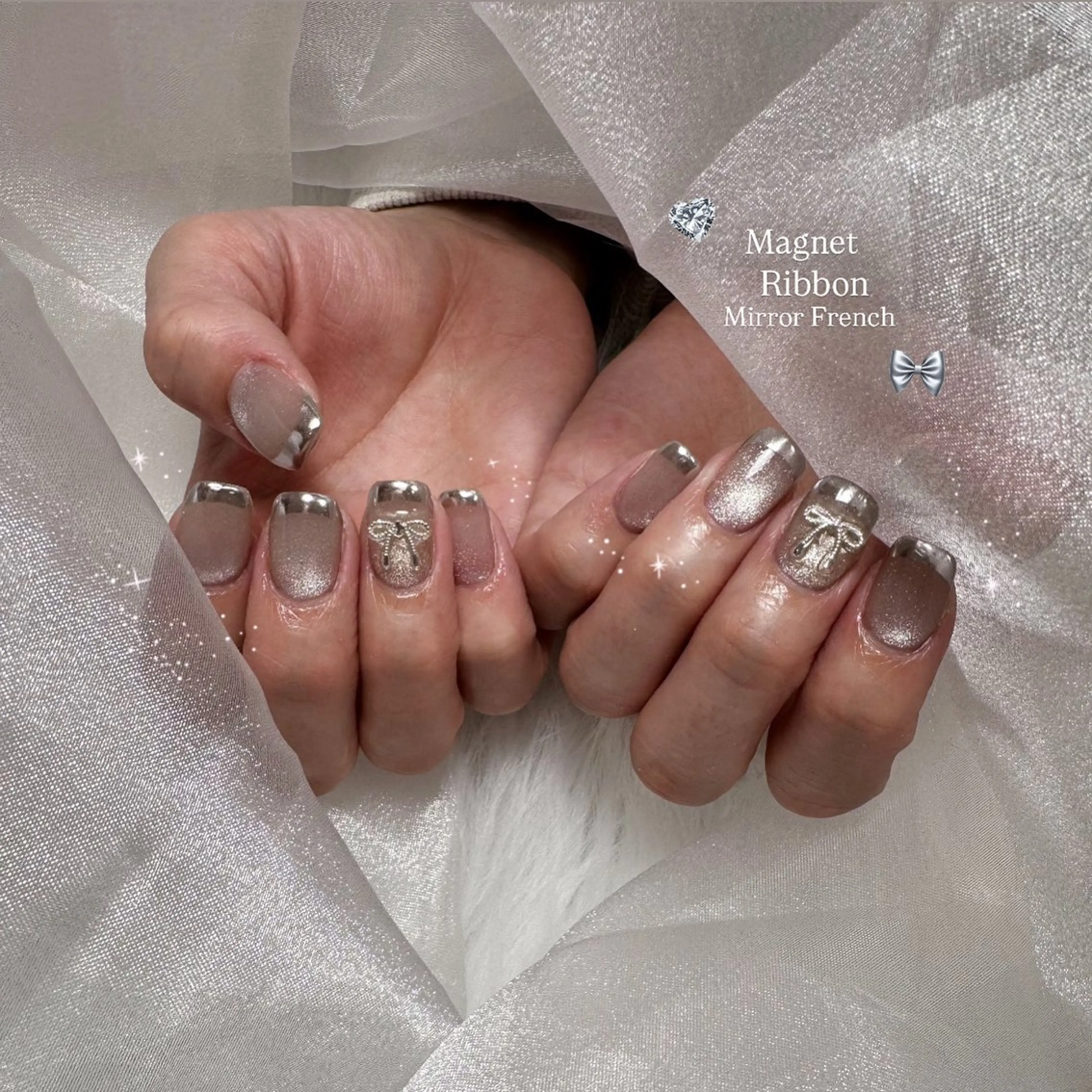 Hand ⛧ᝰ.【オフなし限定の超お得メニュー】🫧フレンチ　ベースカラーあり+1100円の写真