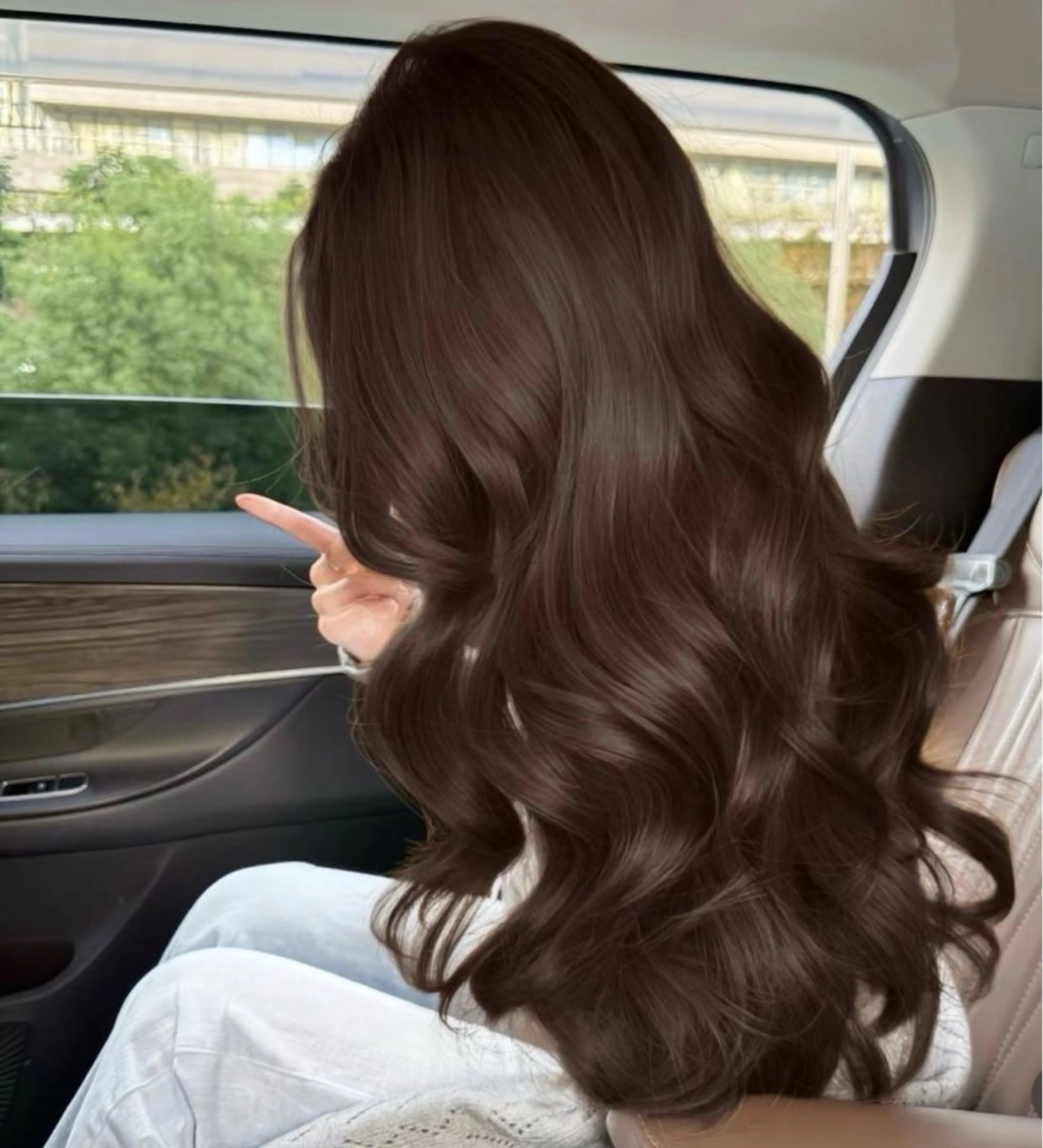 ロング カラー カット ヘアカラー トリートメント 髪質改善/艶カラー HANAのヘアスタイル