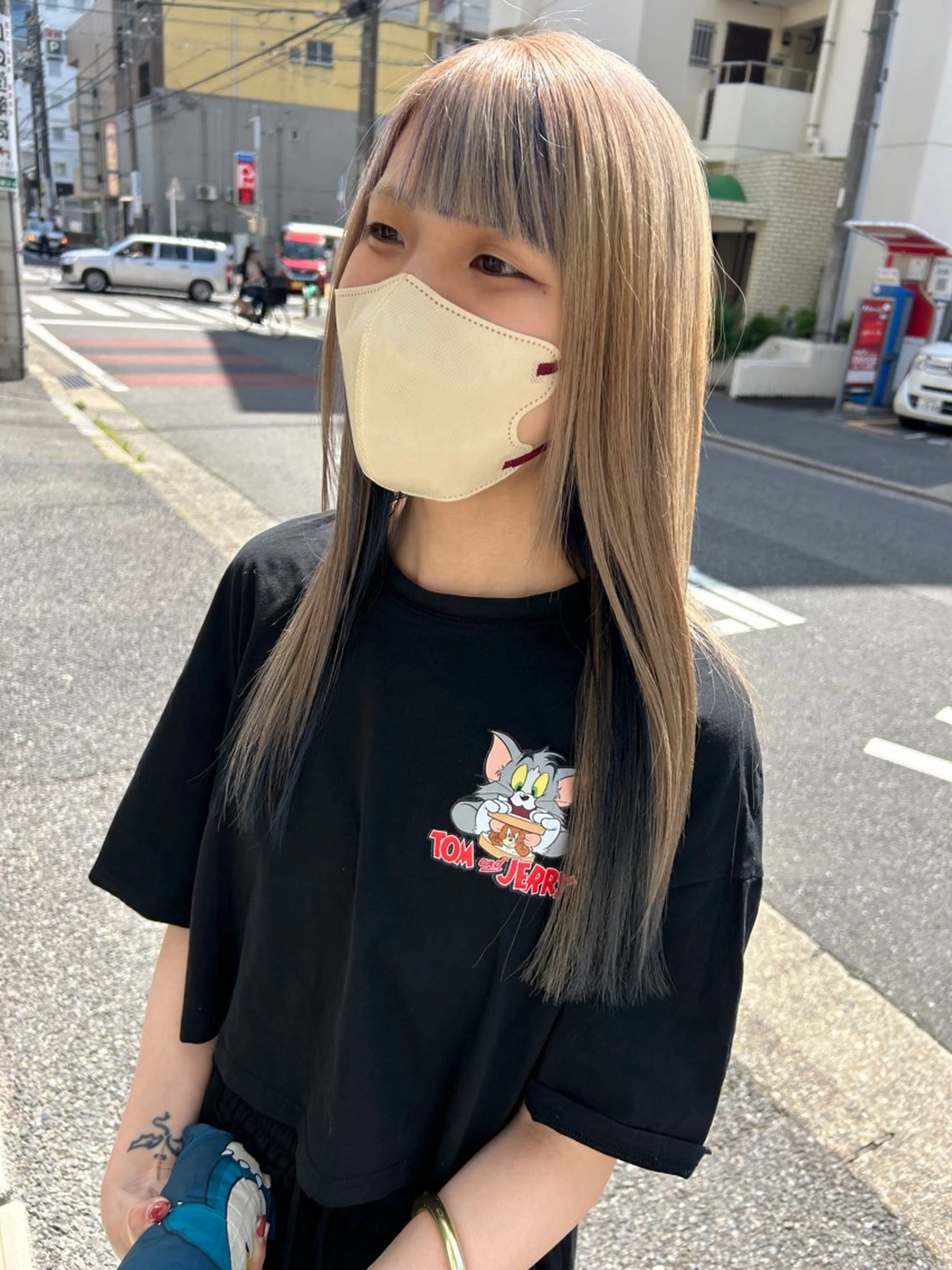 ロング カラー インナーカラー オーガニックカラー カット ヘアカラー ヘアセット 久木原 ゆりのヘアスタイル