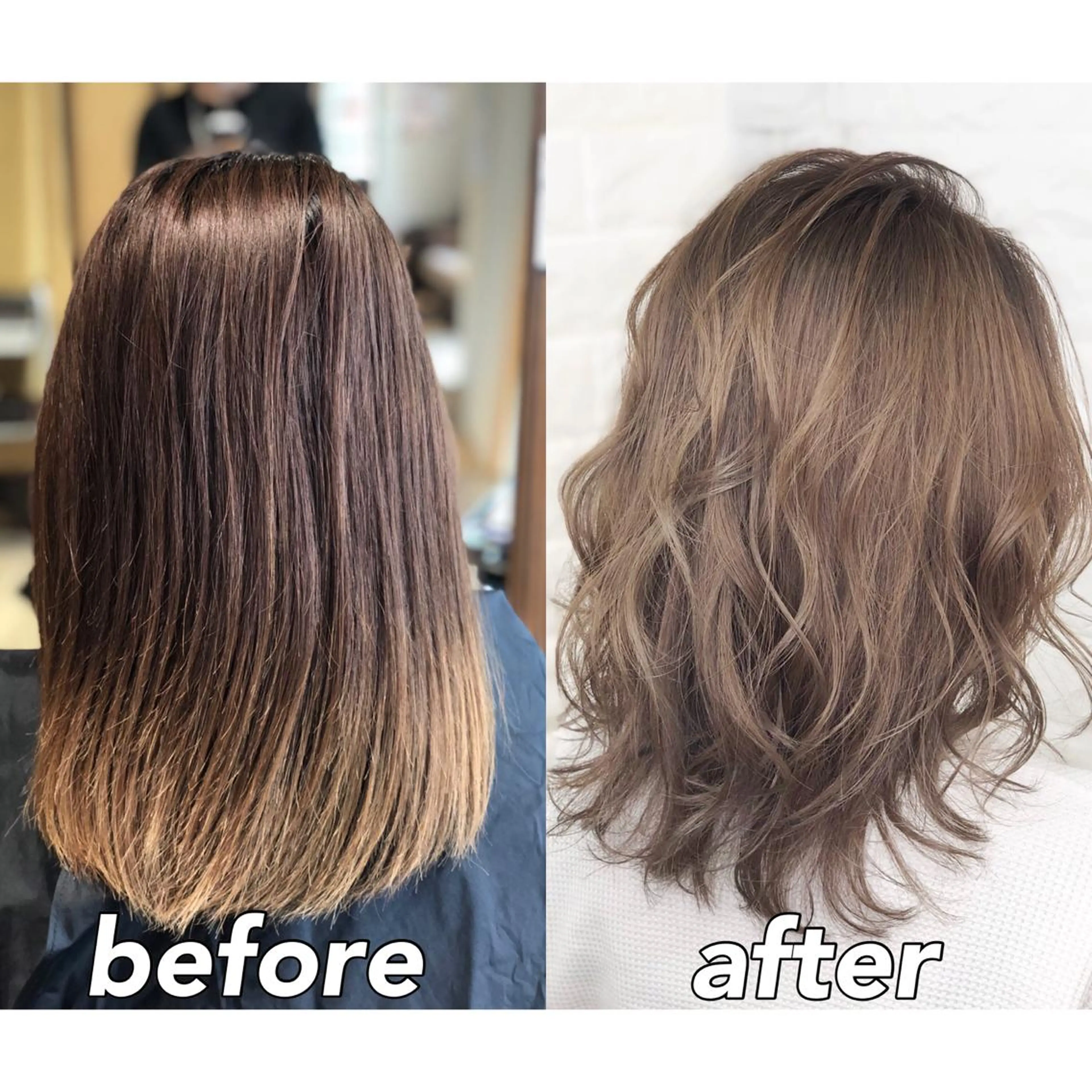 ミディアム カラー ベージュカラー ブリーチ 透明感カラー イルミナカラー ミルクティーベージュ 髪質改善特化KIZU /艶髪研究（京都）のヘアスタイル