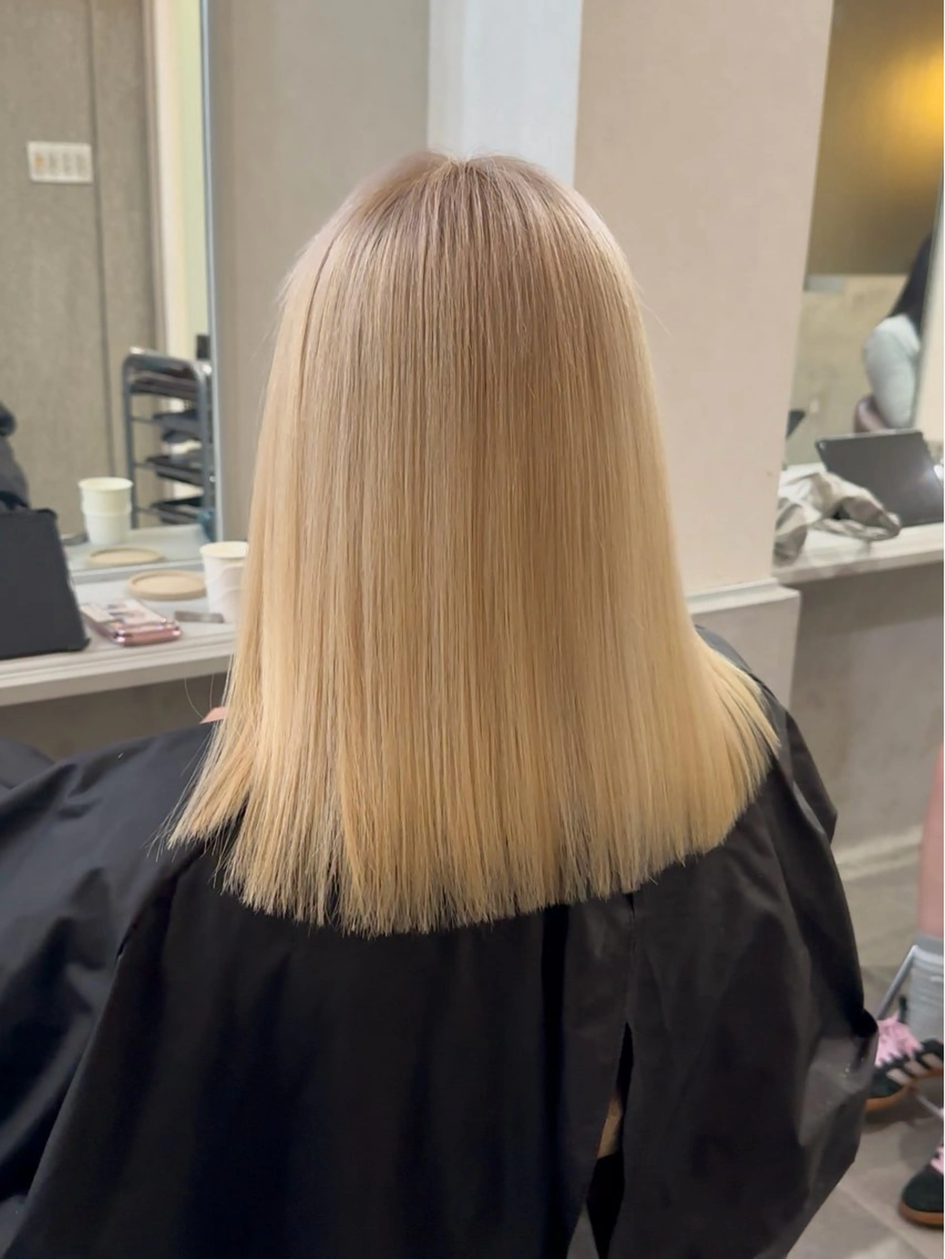 ミディアム 髪質改善 カット ヘアカラー _WHITE並木店 喜多村天斗のヘアスタイル
