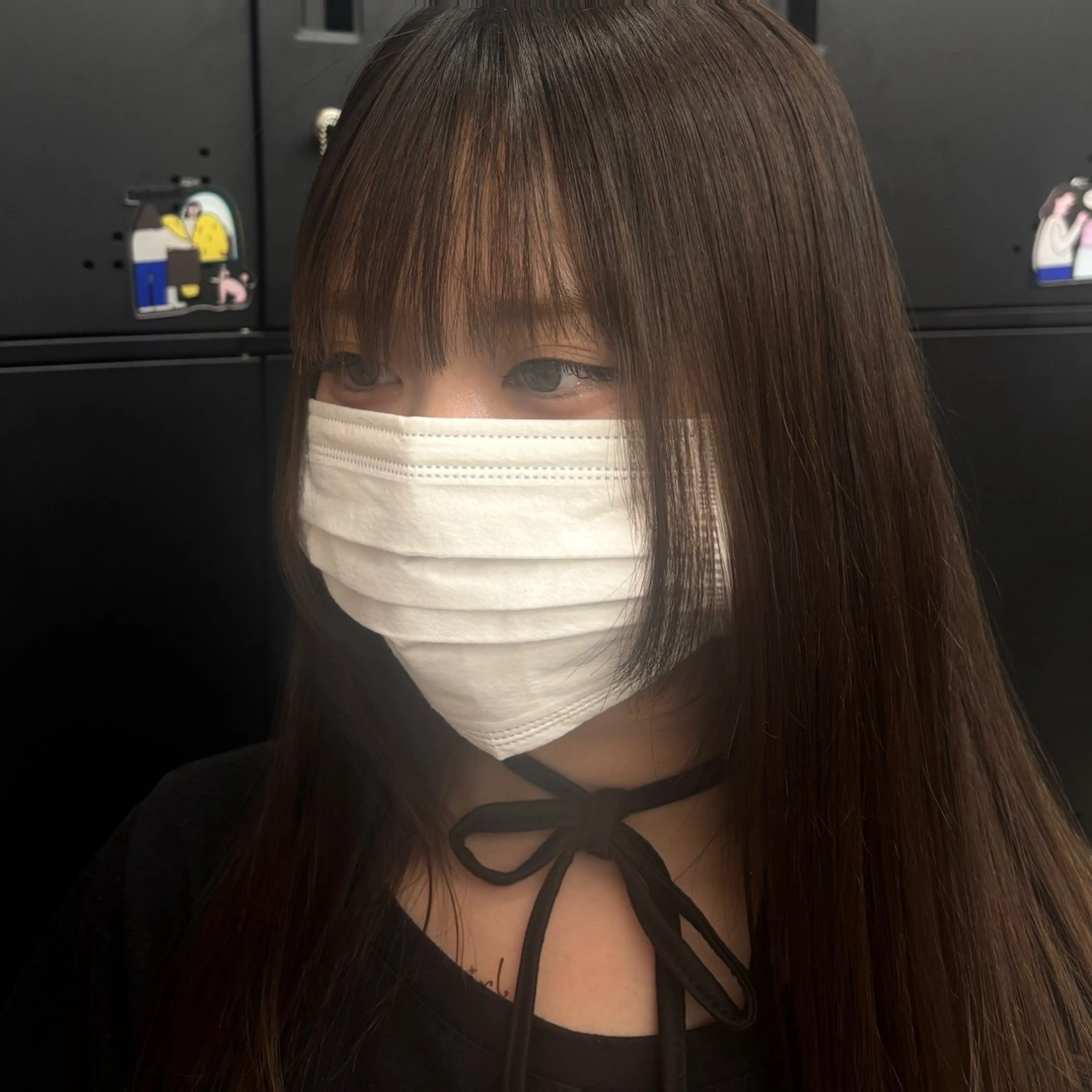 セミロング パーマ ストレートパーマ HIBIKI / ブリーチモデルのヘアスタイル