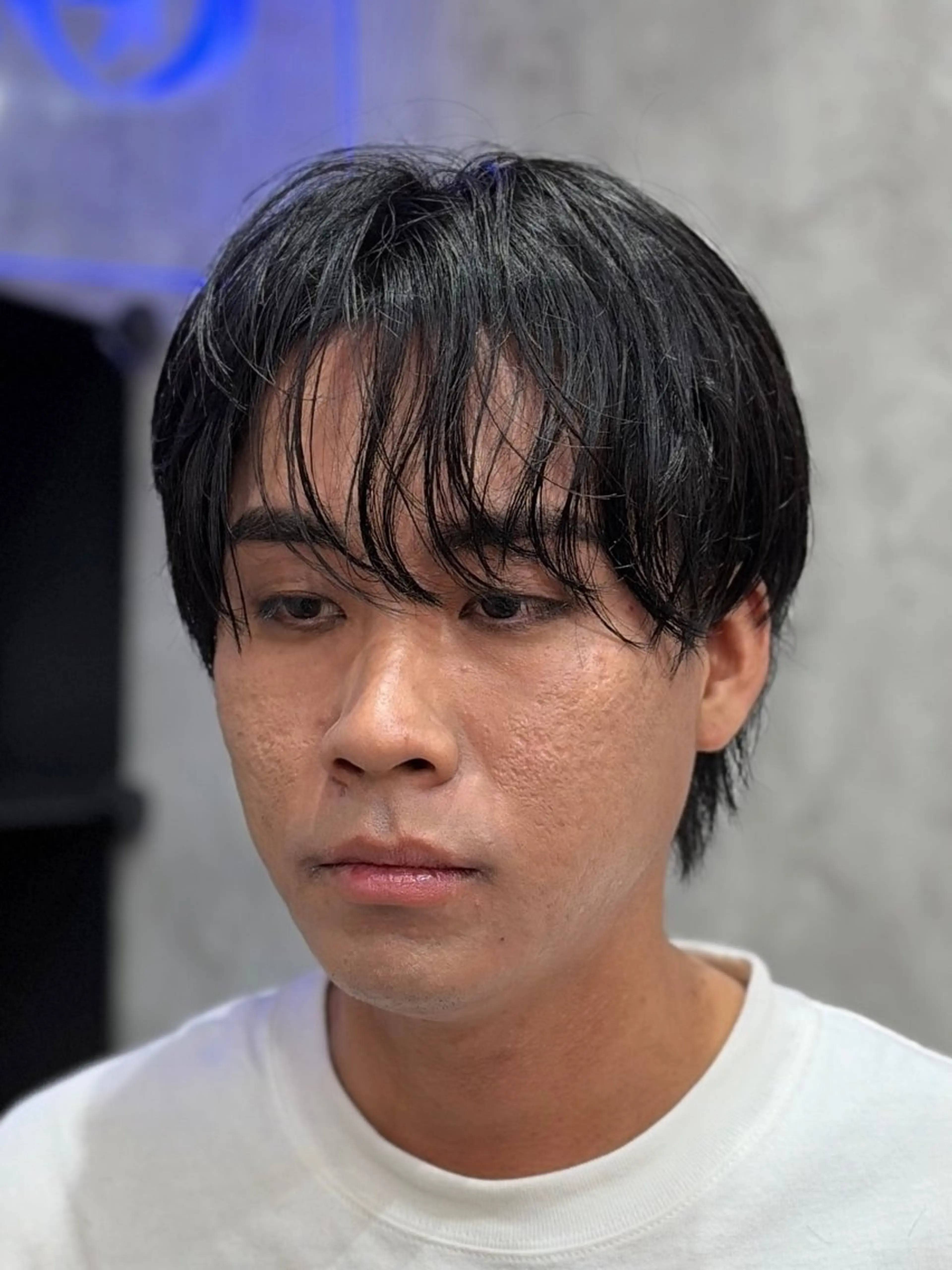 ミディアム パーマ メンズ ミディアムパーマ メンズパーマ 🦄カイ/メンズ 韓国ヘア/メイク🦄のヘアスタイル