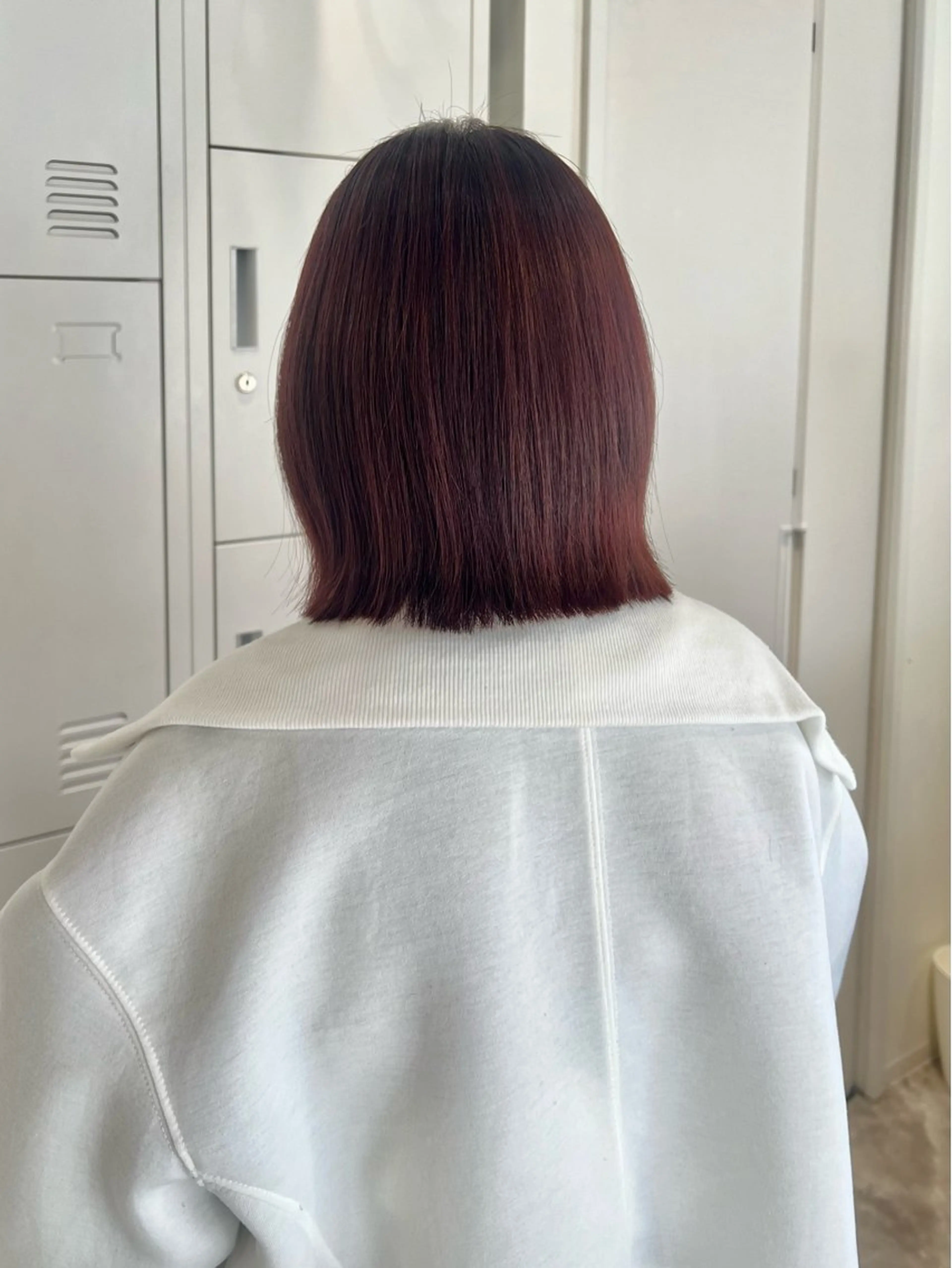 ミディアム カラー カット ヘアカラー トリートメント 黒阪 なみのヘアスタイル